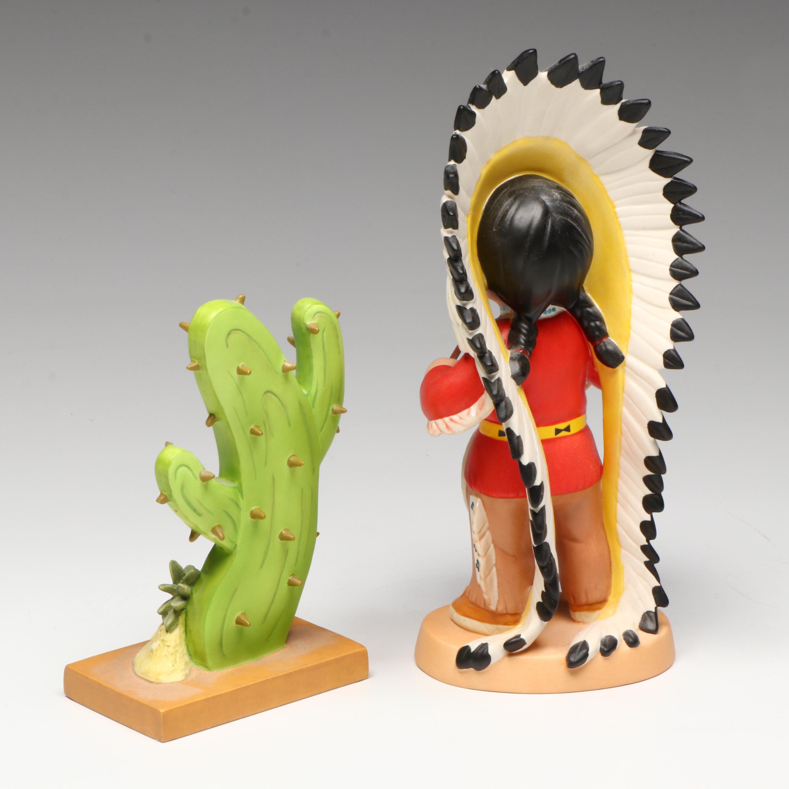 Disney It's a Small World after all "Little Big Chief" U.S.A. Porcelain Figurine