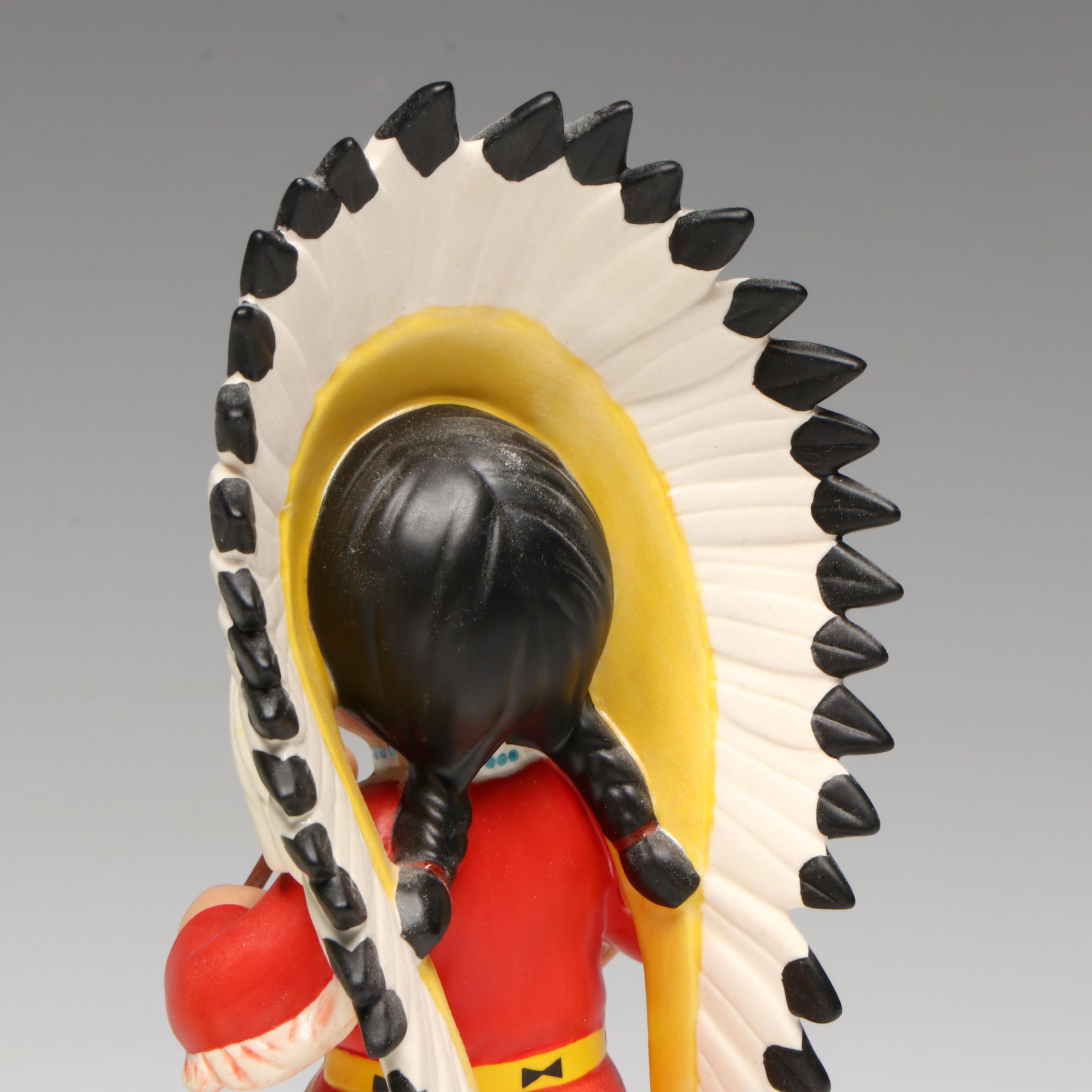 Disney It's a Small World after all "Little Big Chief" U.S.A. Porcelain Figurine