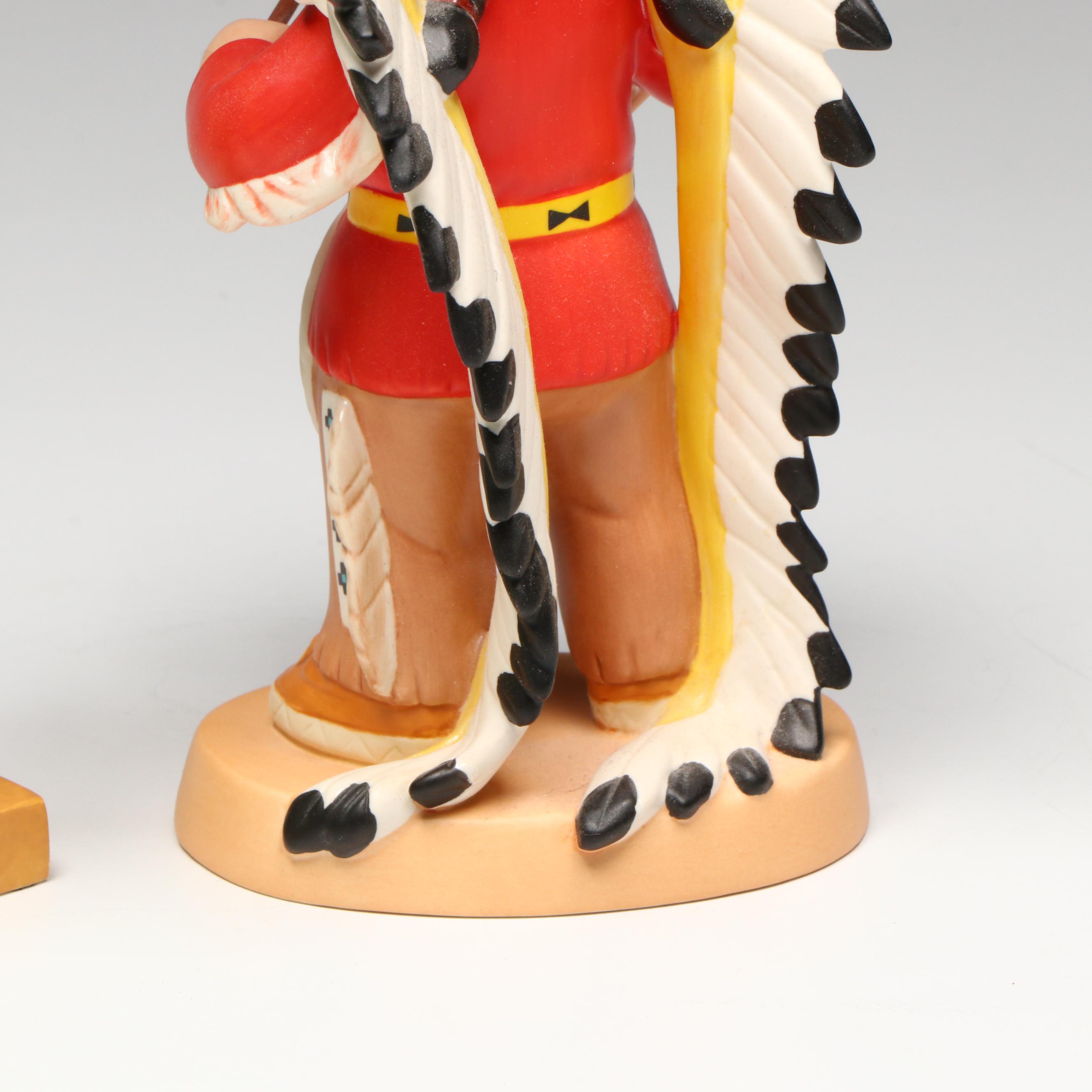 Disney It's a Small World after all "Little Big Chief" U.S.A. Porcelain Figurine