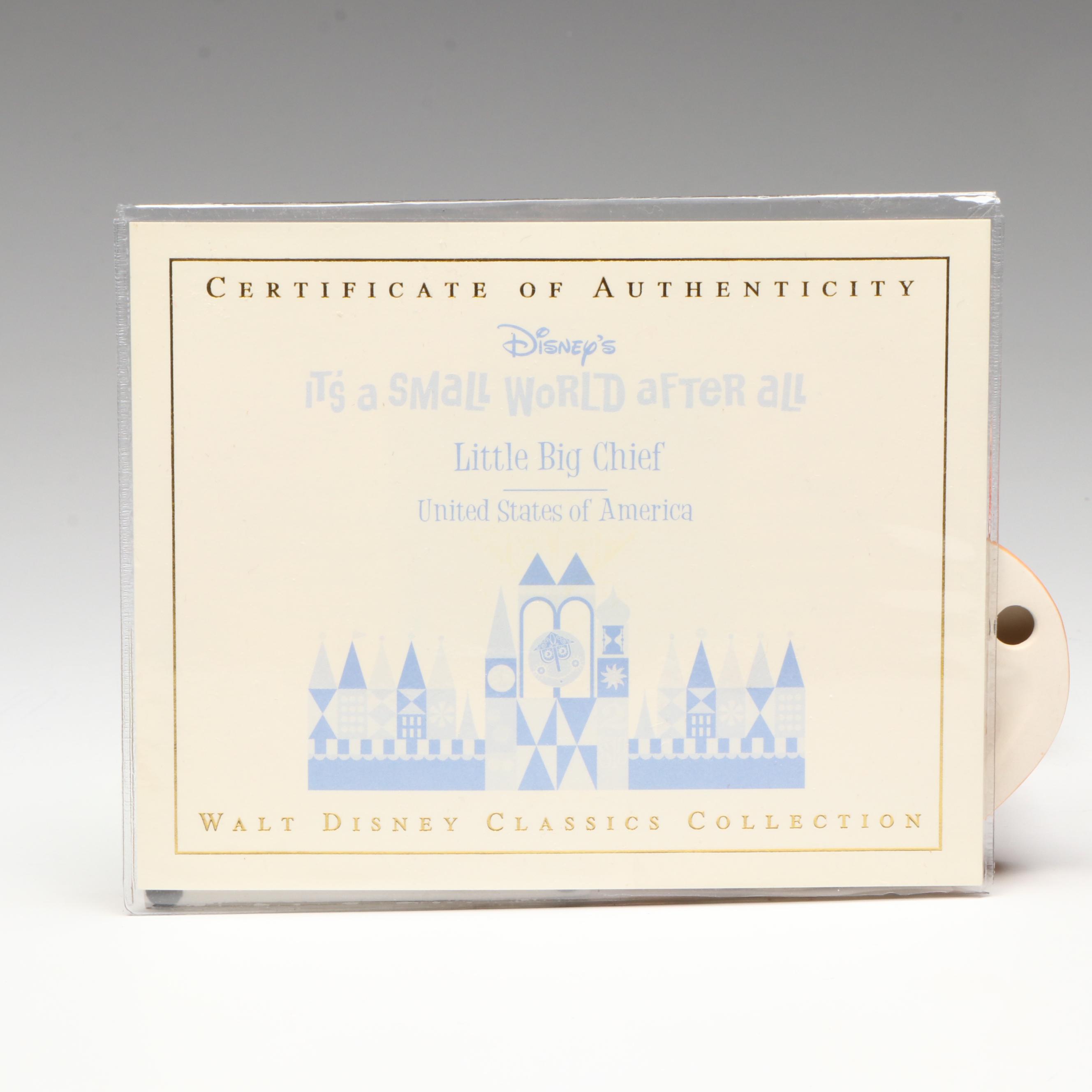 Disney It's a Small World after all "Little Big Chief" U.S.A. Porcelain Figurine
