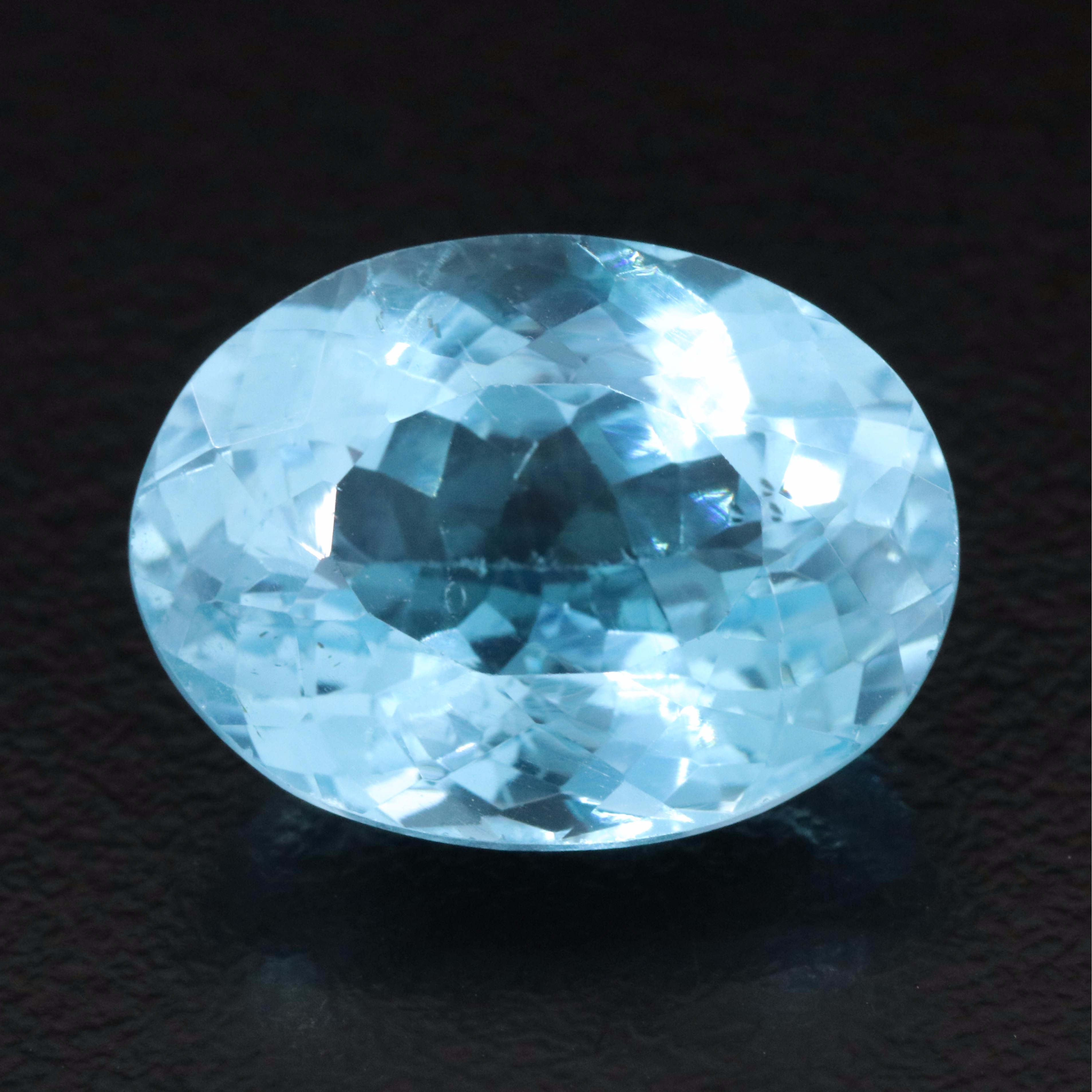Loose 18.33 CT Swiss Blue Topaz