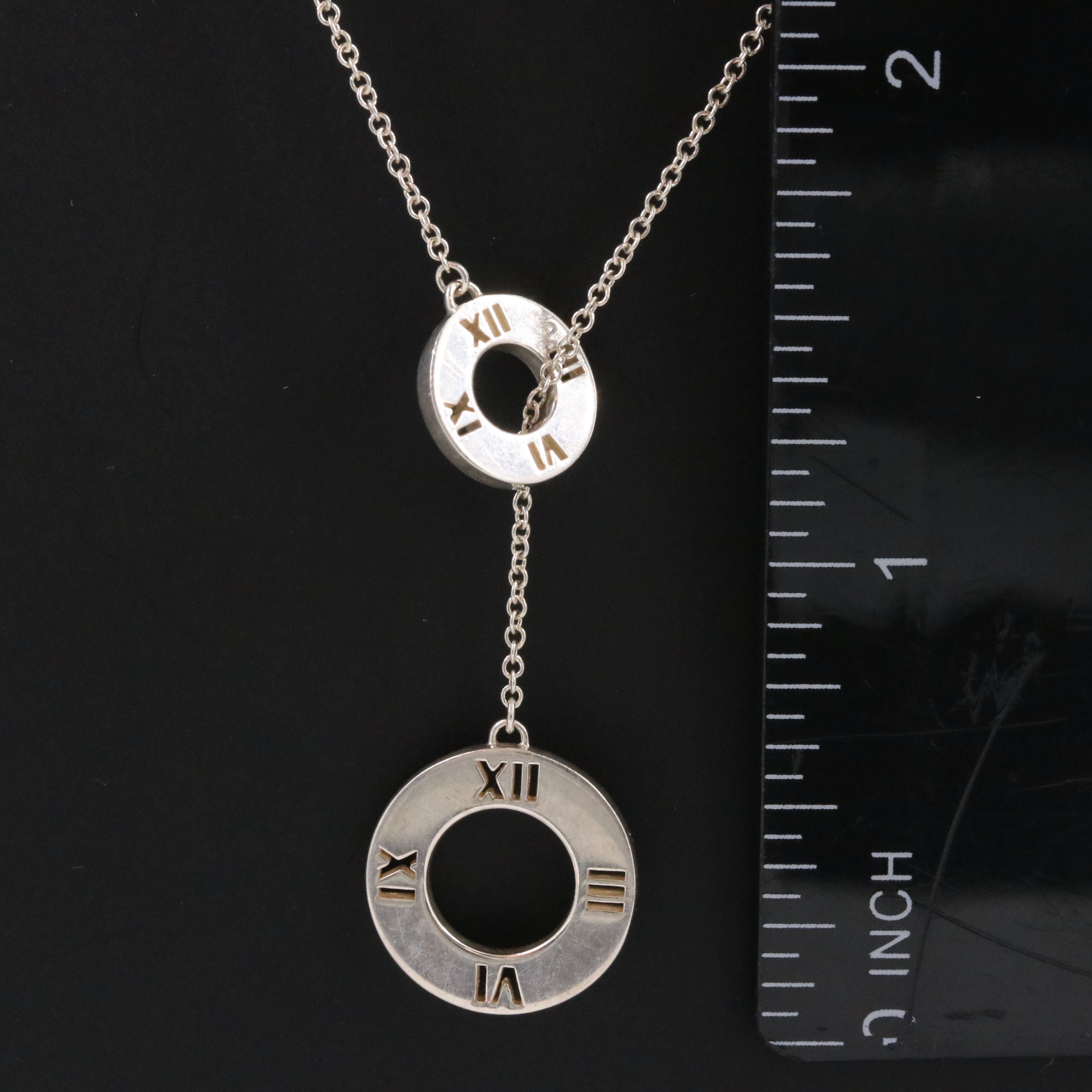 Tiffany & Co. Atlas Sterling Lariat Necklace