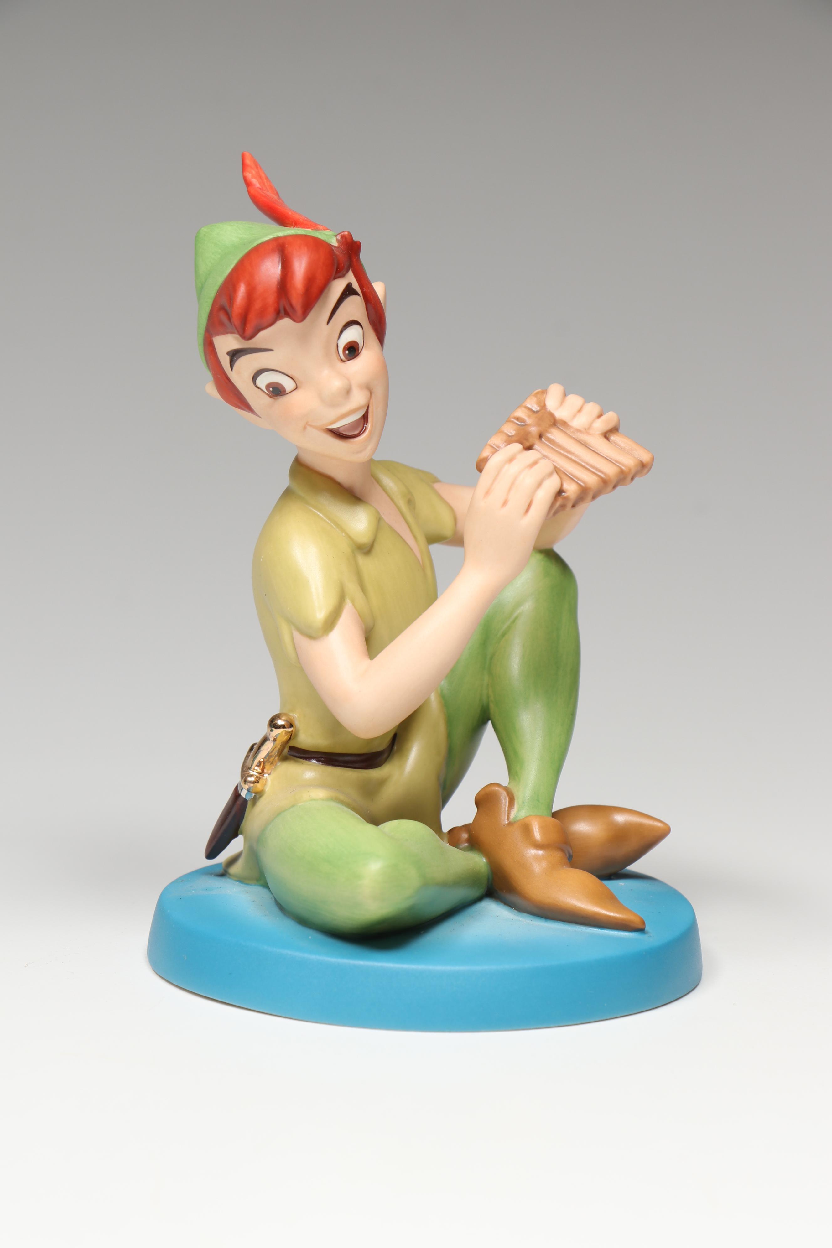 Disney Peter Pan "Forever Young" Figurine and Tinker Bell Ornament