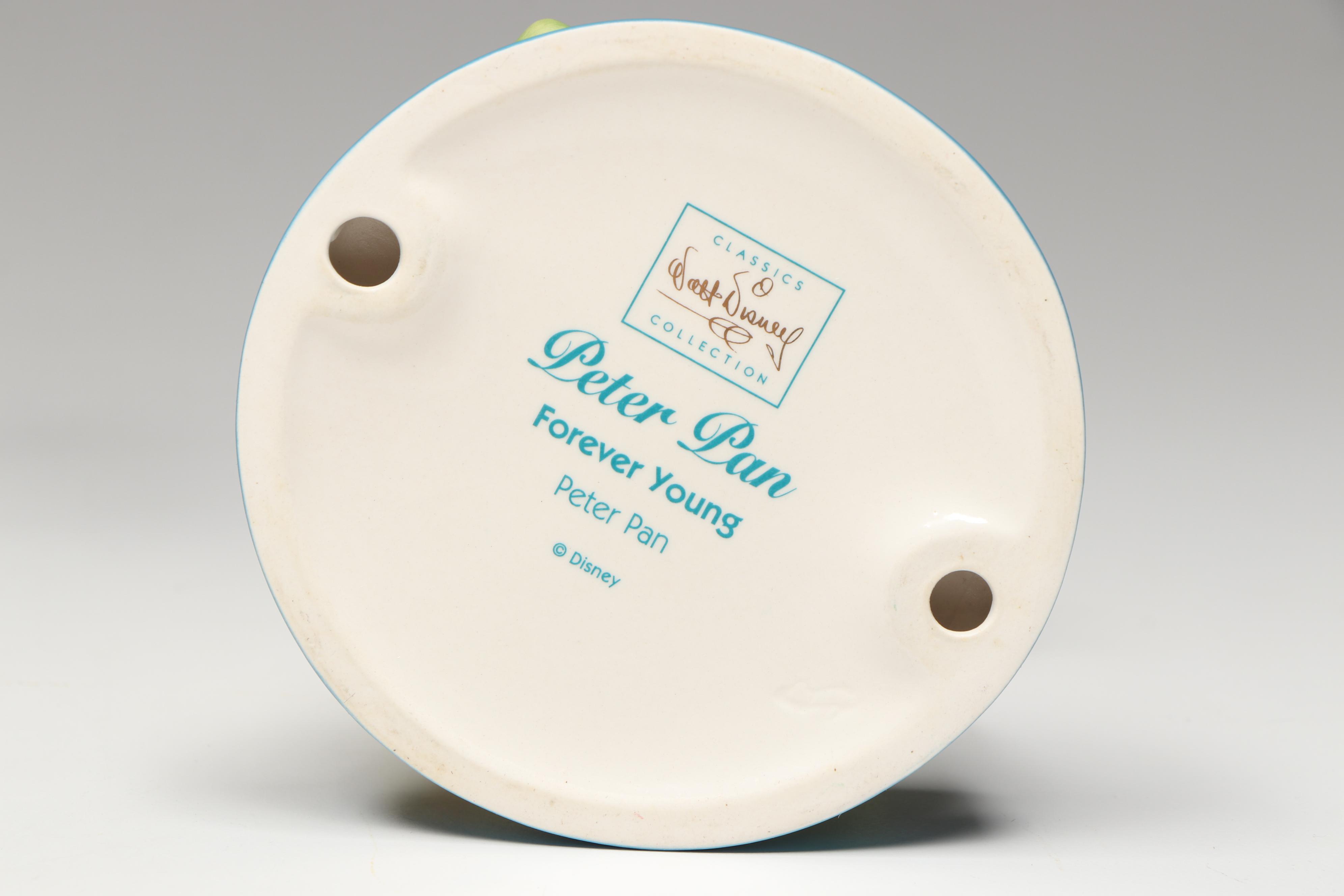 Disney Peter Pan "Forever Young" Figurine and Tinker Bell Ornament