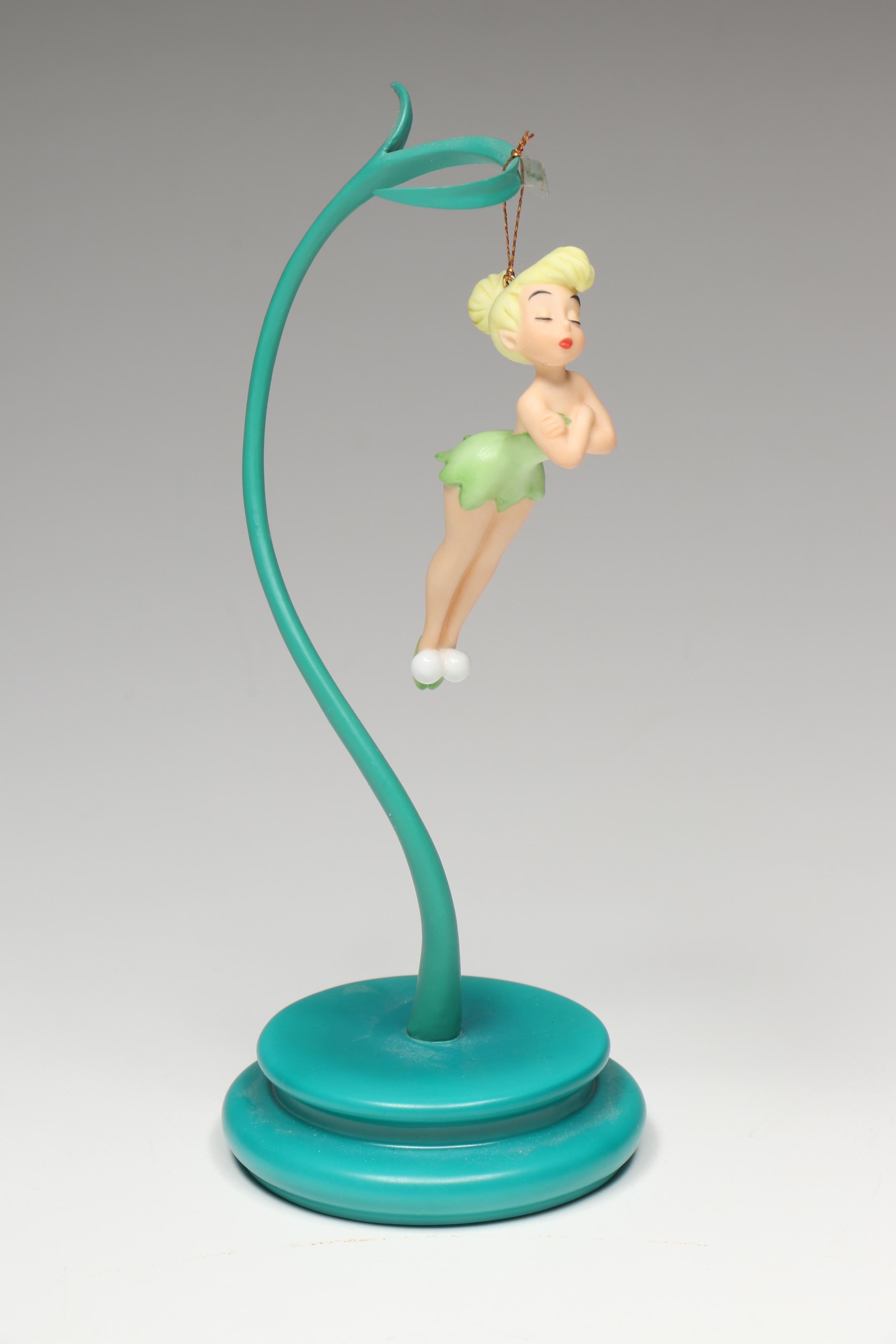 Disney Peter Pan "Forever Young" Figurine and Tinker Bell Ornament