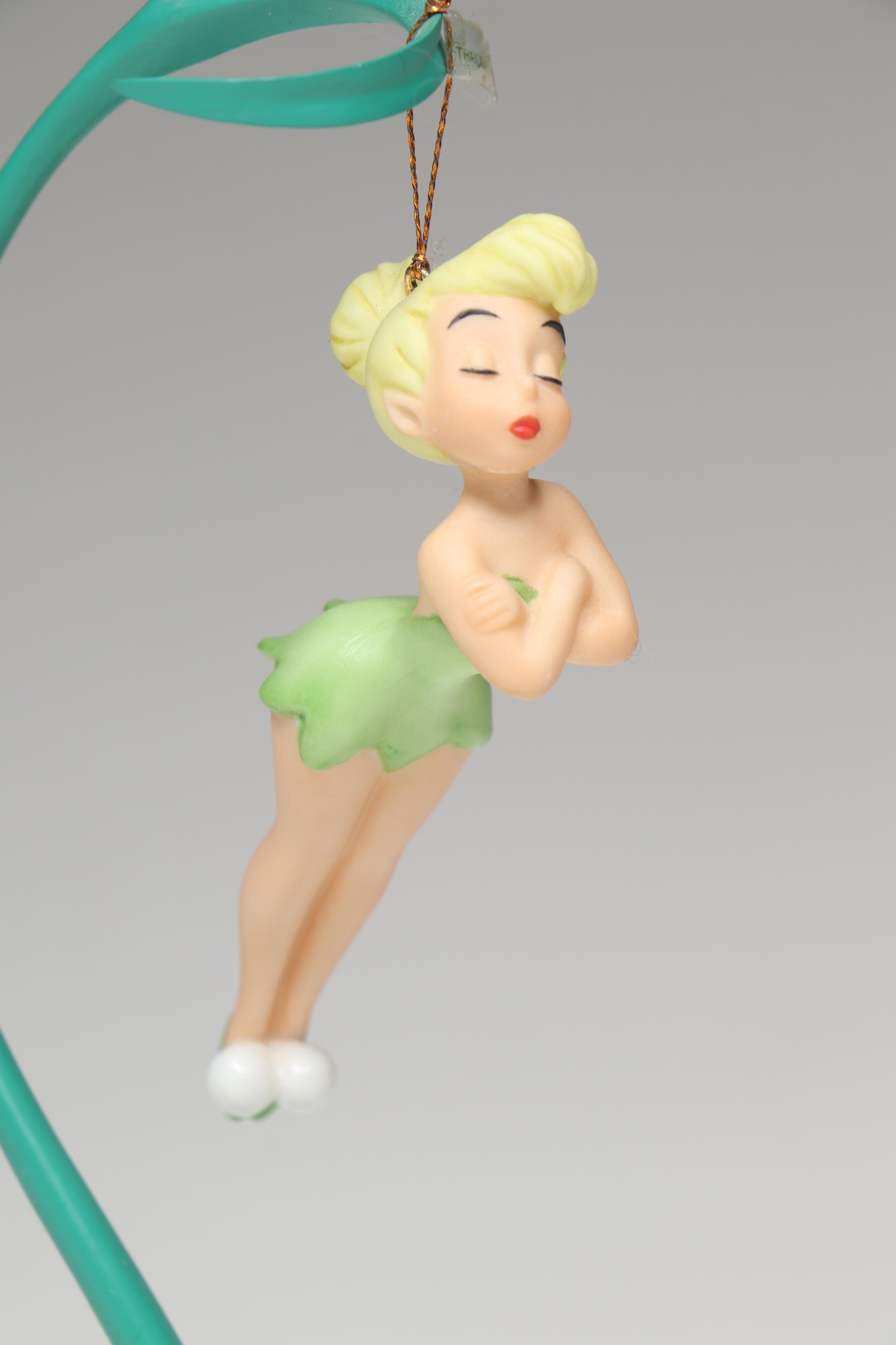 Disney Peter Pan "Forever Young" Figurine and Tinker Bell Ornament