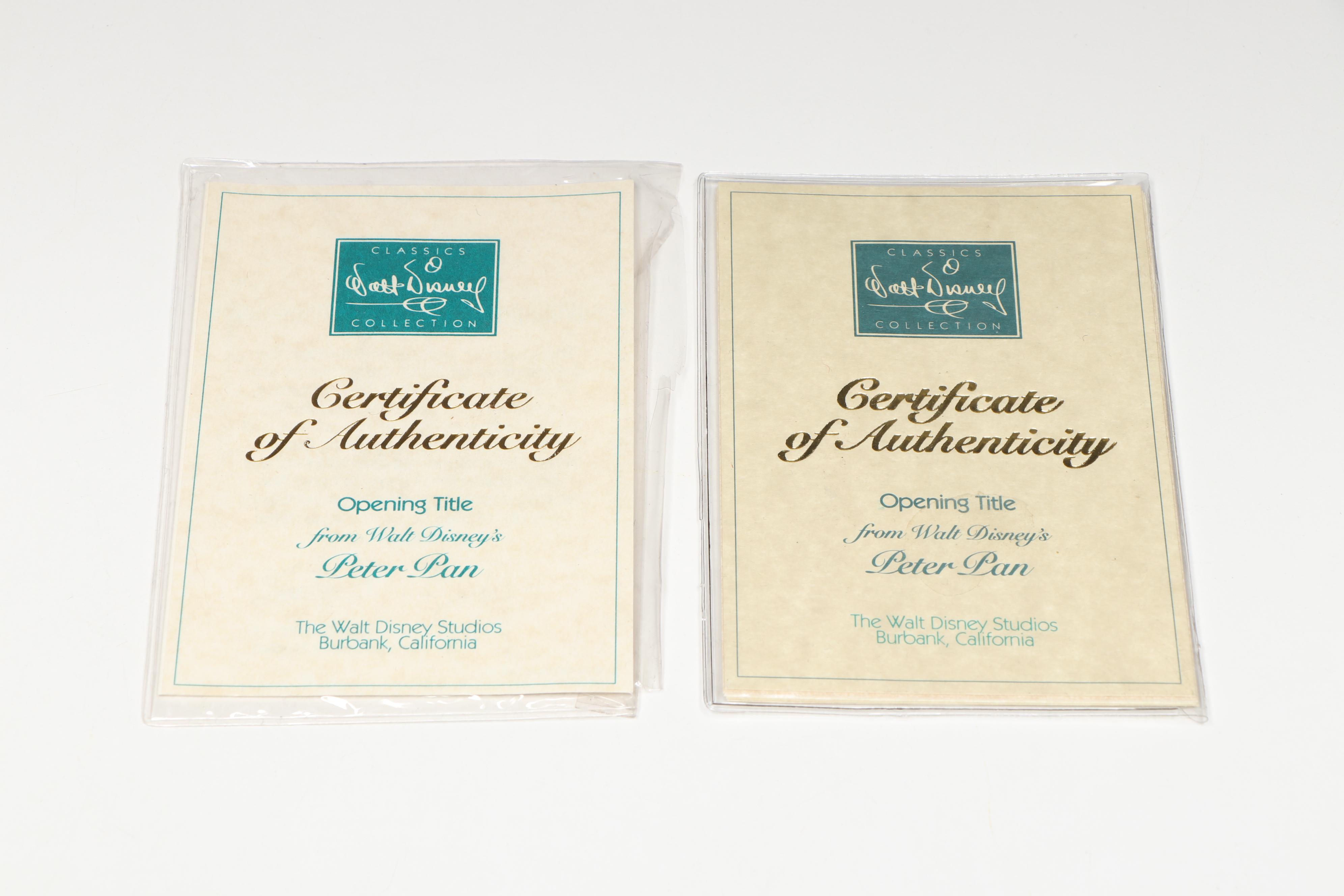 Disney Peter Pan "Forever Young" Figurine and Tinker Bell Ornament