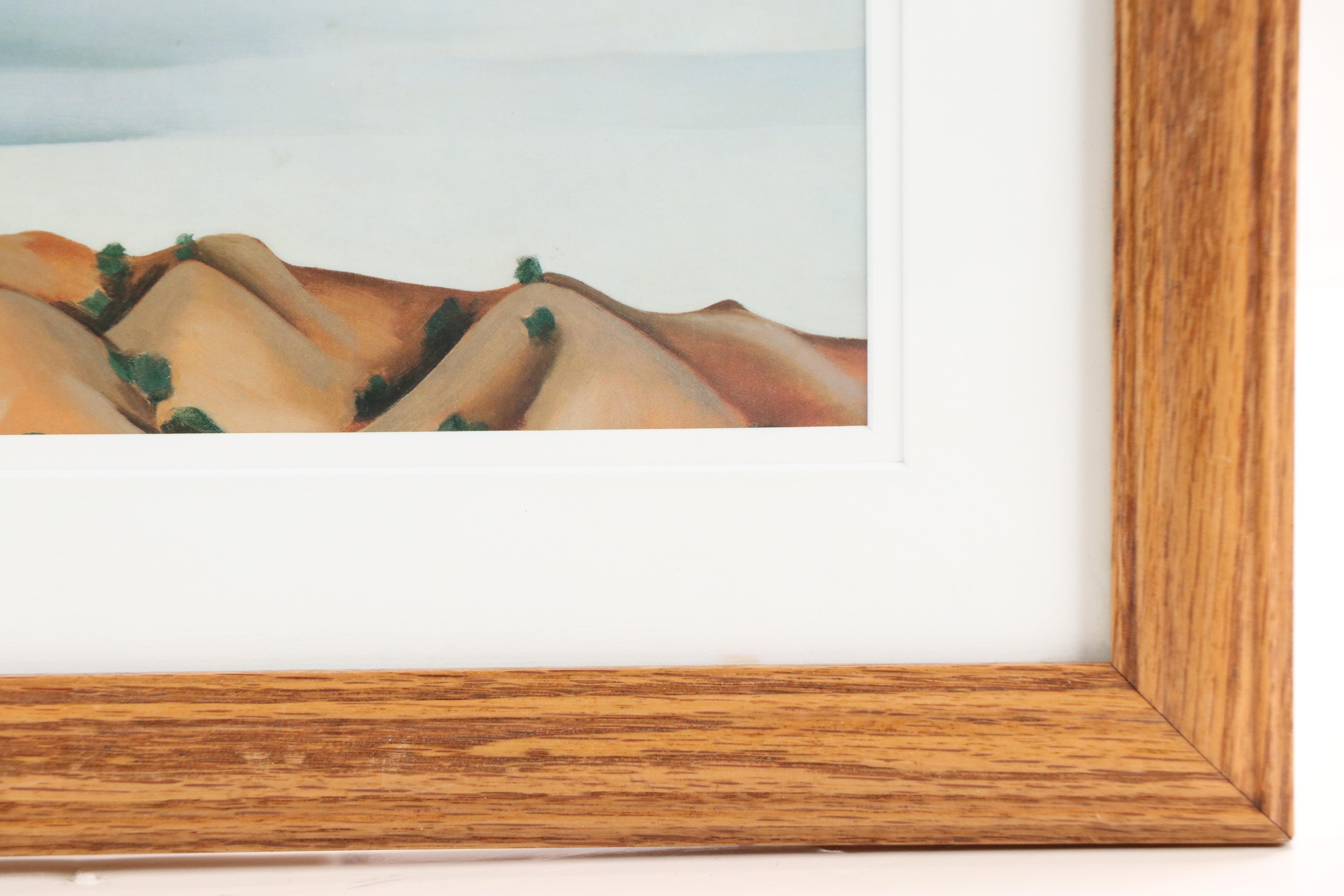 After Georgia O'Keeffe Offset Lithograph "Ram's Head, White Hollyhock-Hills"