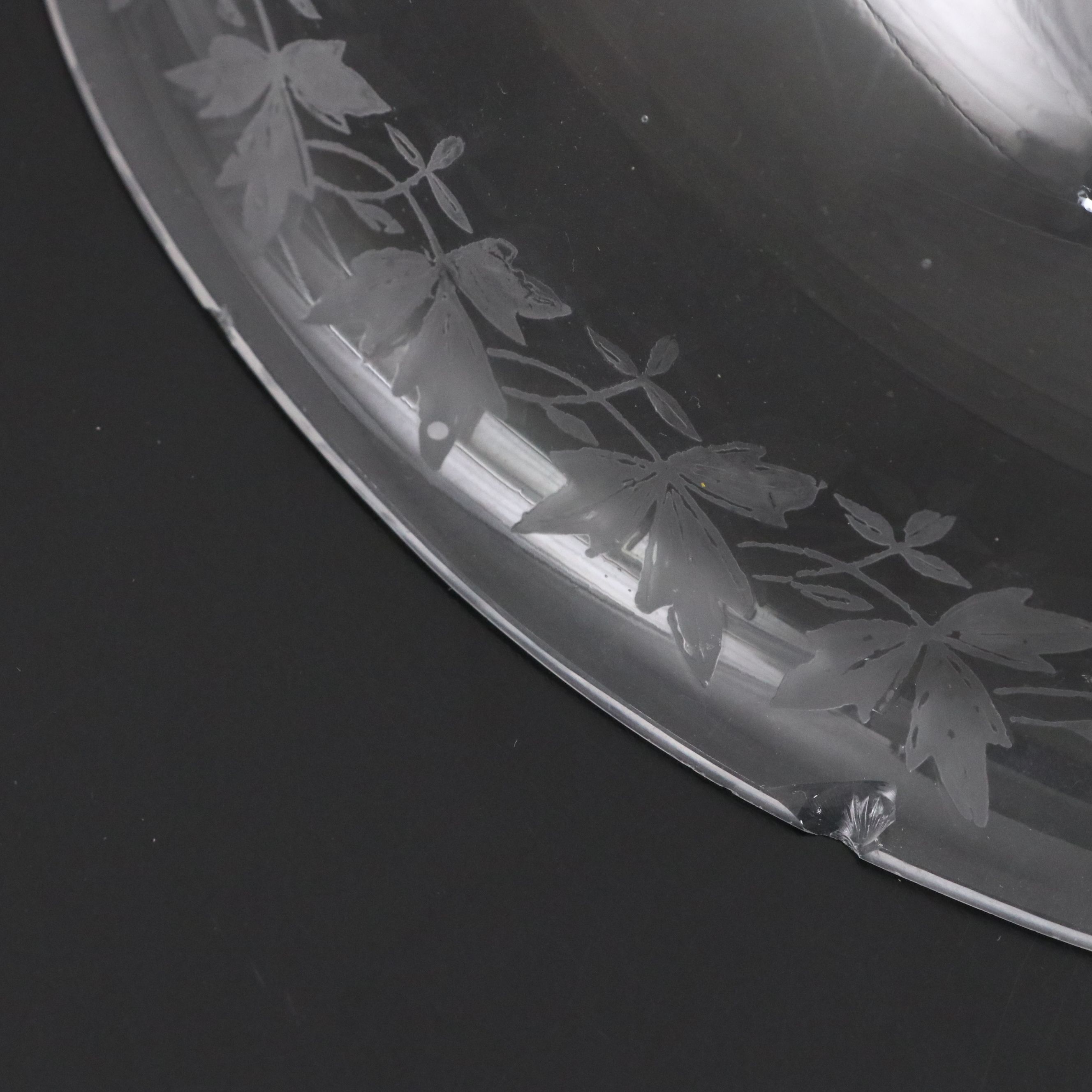 Manning, Bowman & Co. Metal Footed Glass Bowl with Silver Plate Rimmed Pitcher