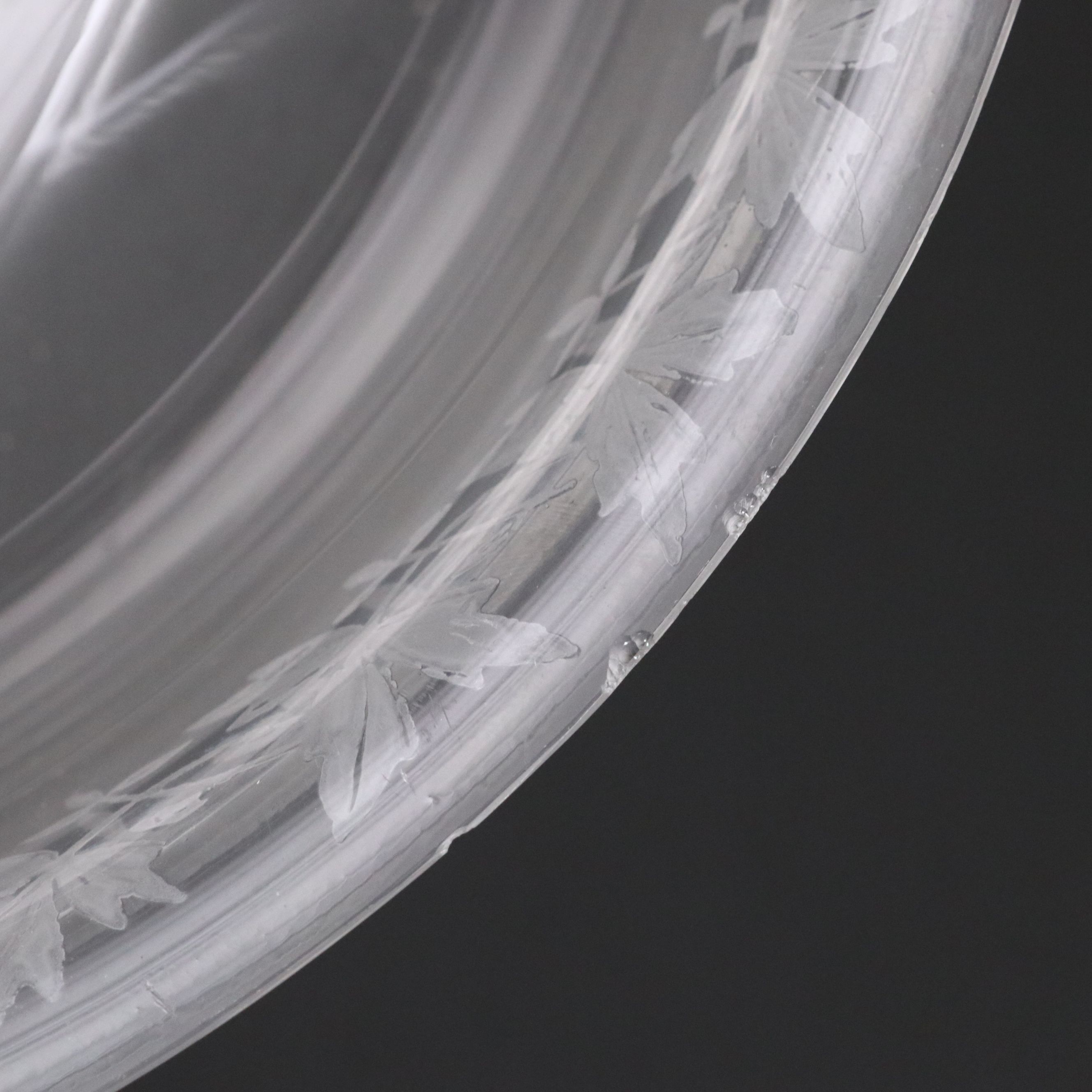 Manning, Bowman & Co. Metal Footed Glass Bowl with Silver Plate Rimmed Pitcher