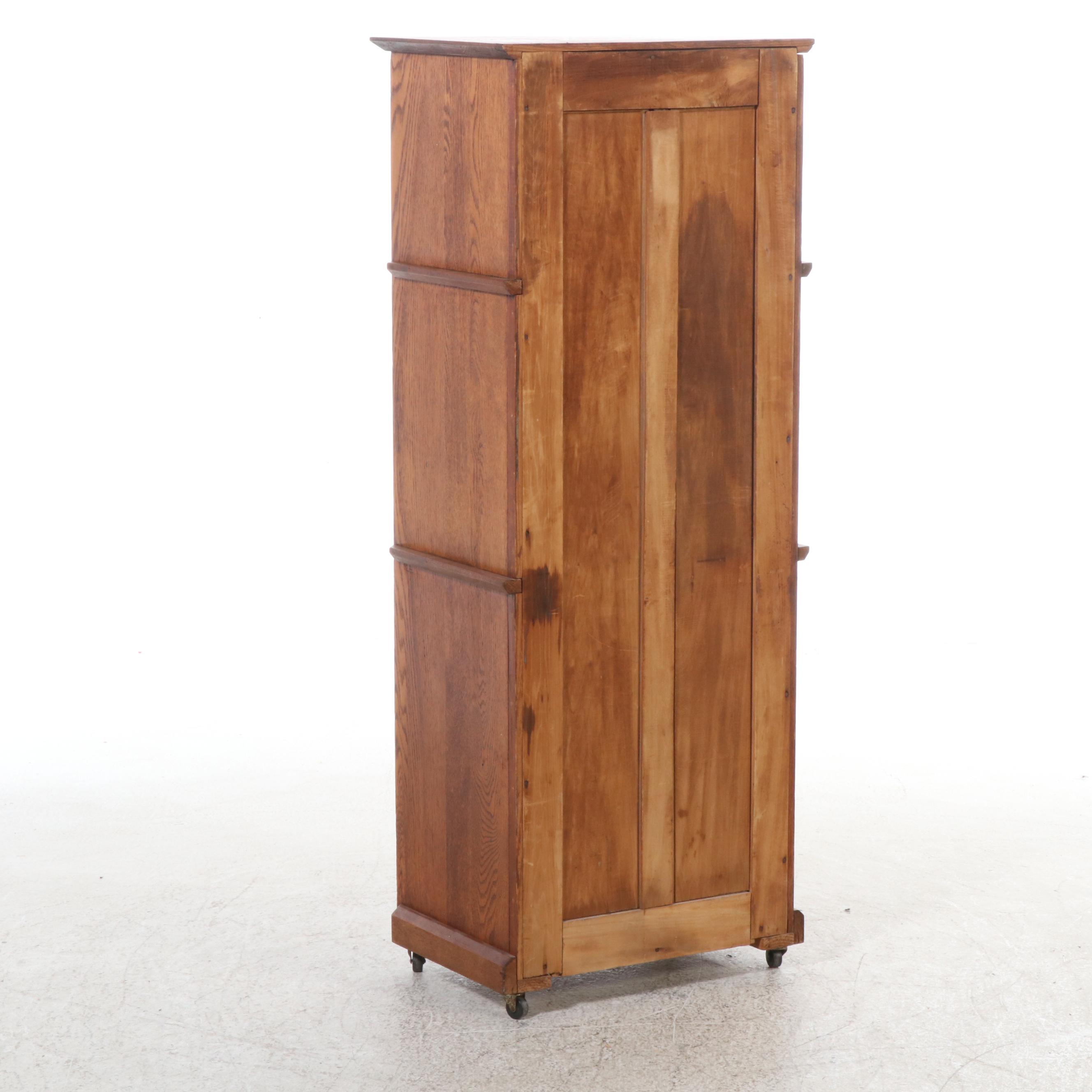 Antique Oak Display Cabinet