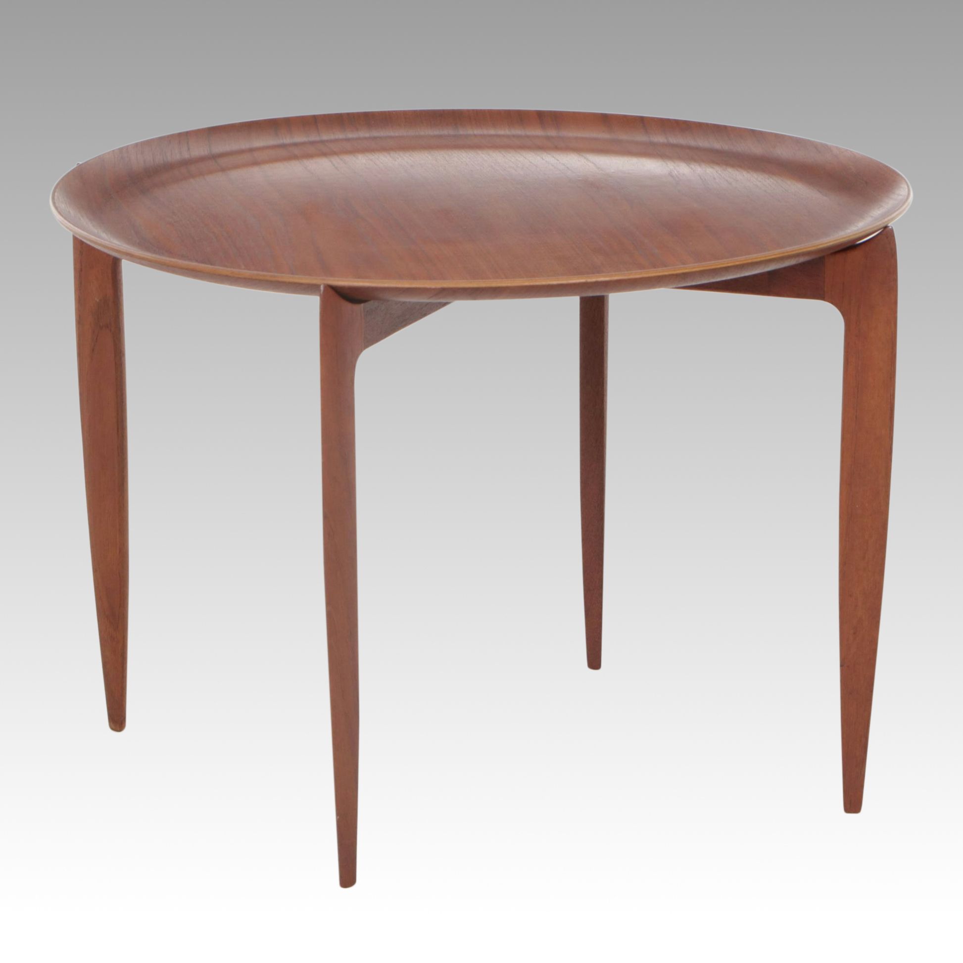 Illums Bolighus Danish Modern Folding Tray-Top Cocktail Table, Late 20th Century
