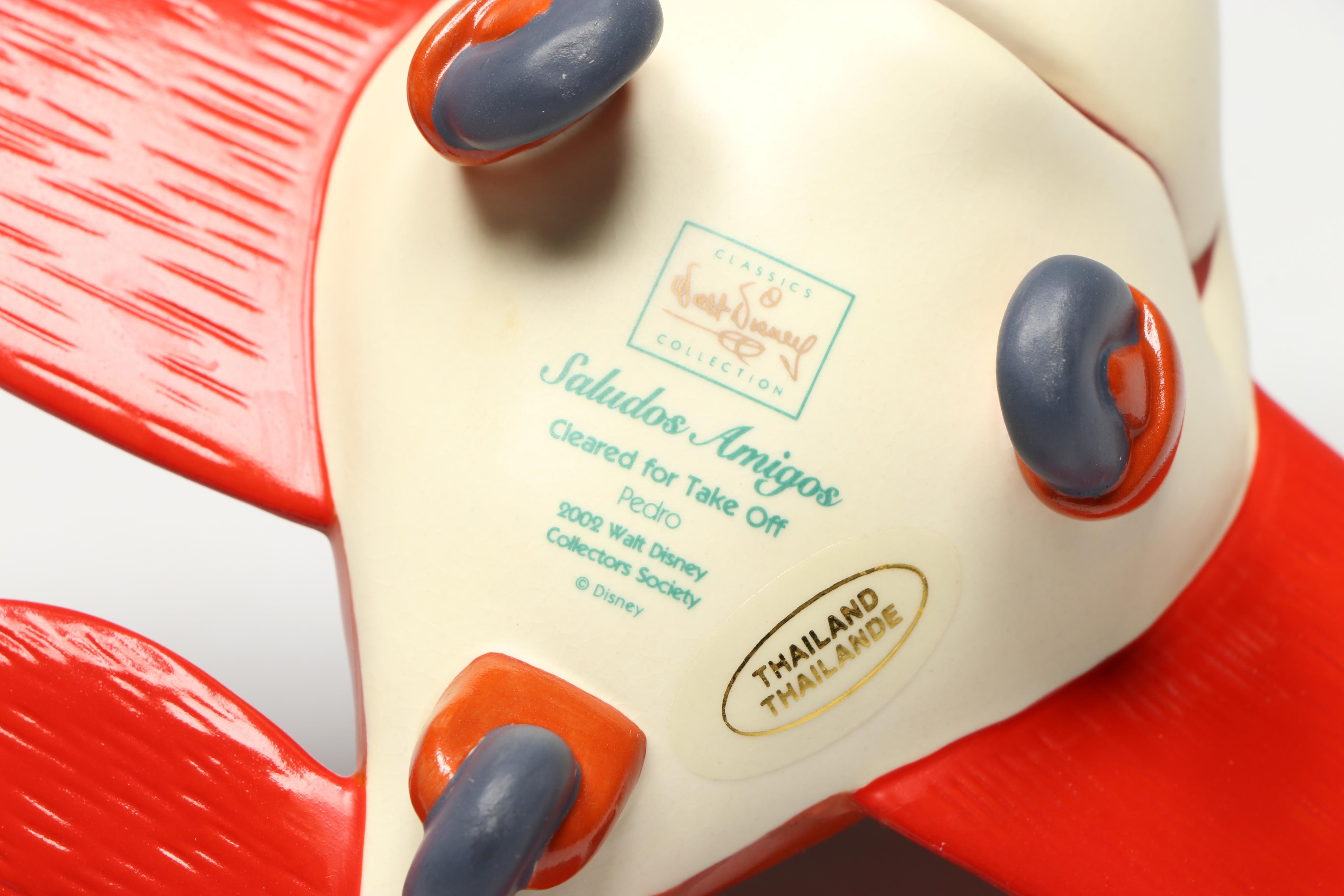 Disney Saludos Amigos "Cleared For Take-Off" Porcelain Figurine, 2002