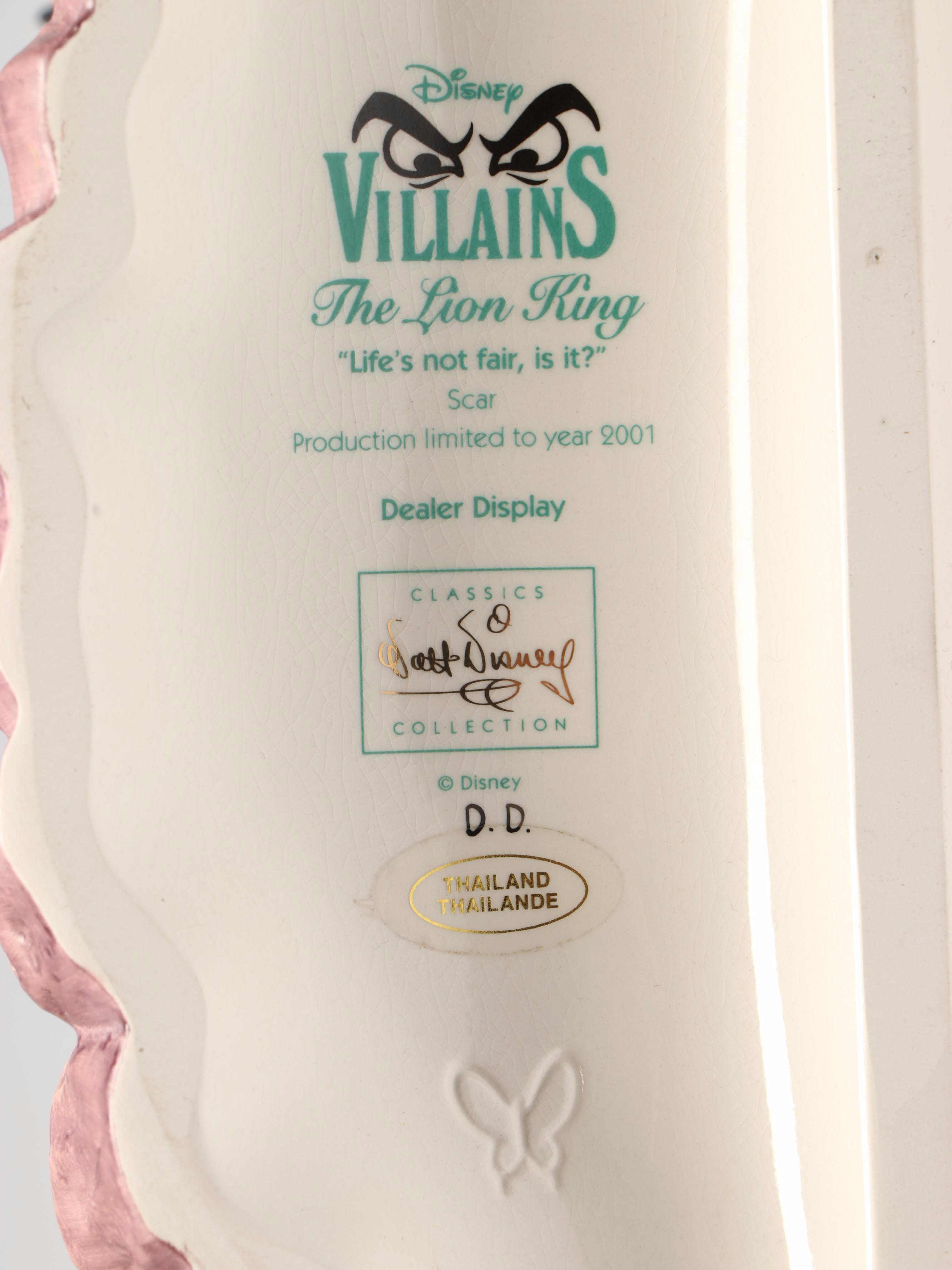 Disney The Lion King "Life's Not Fair, is it?" Limited Edition Porcelain Figure