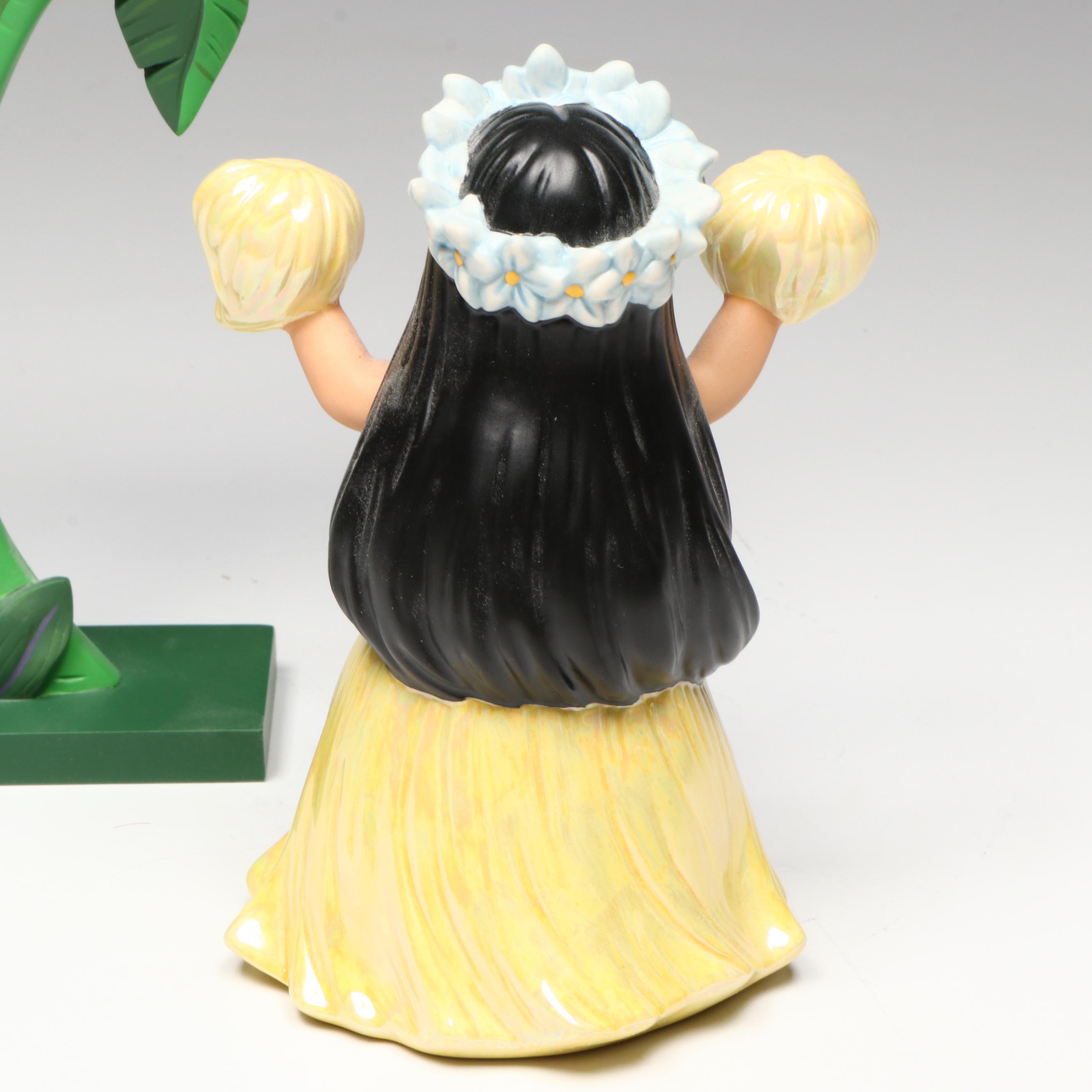 Disney It's a Small World after all "Maeve" Tahiti Porcelain Figurines
