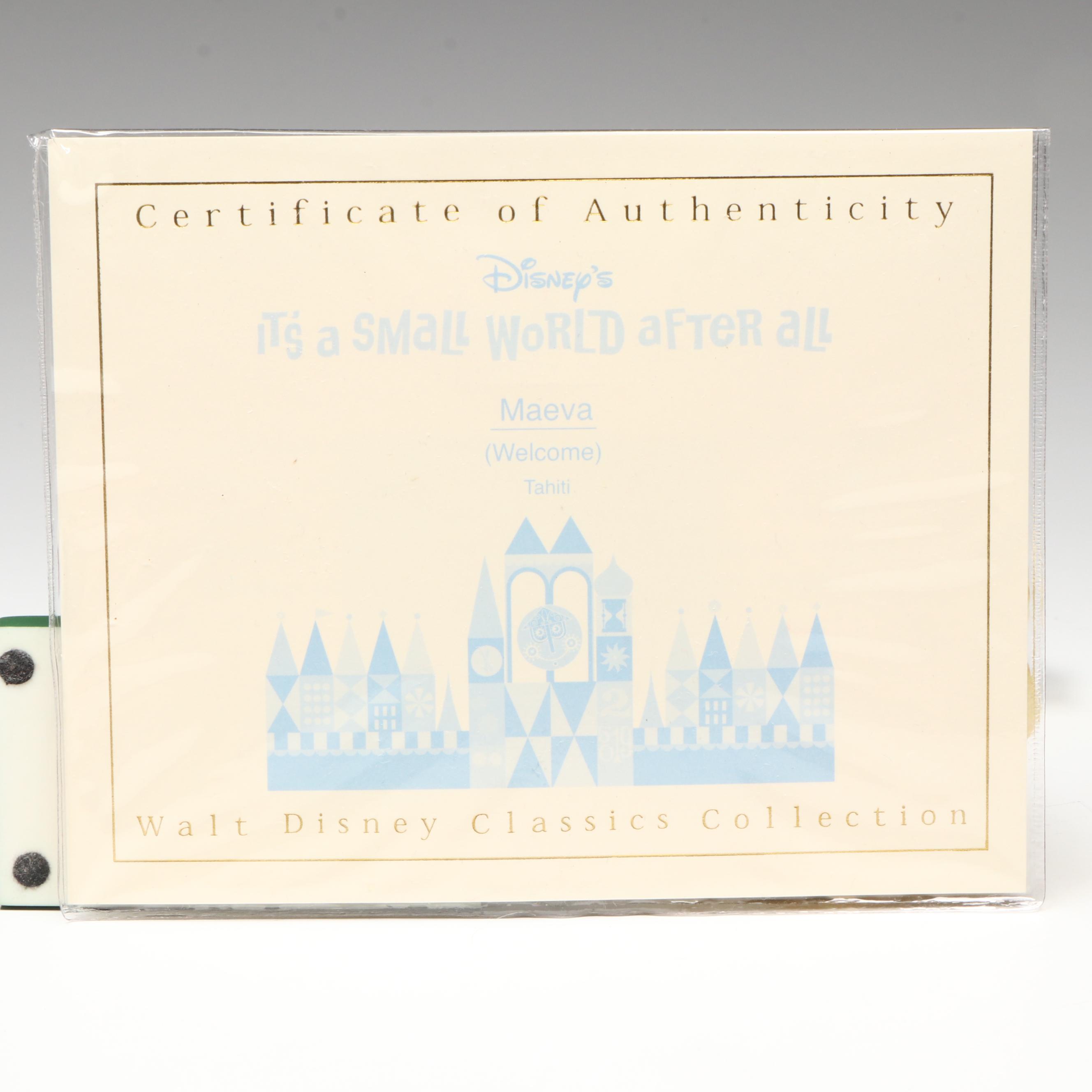 Disney It's a Small World after all "Maeve" Tahiti Porcelain Figurines