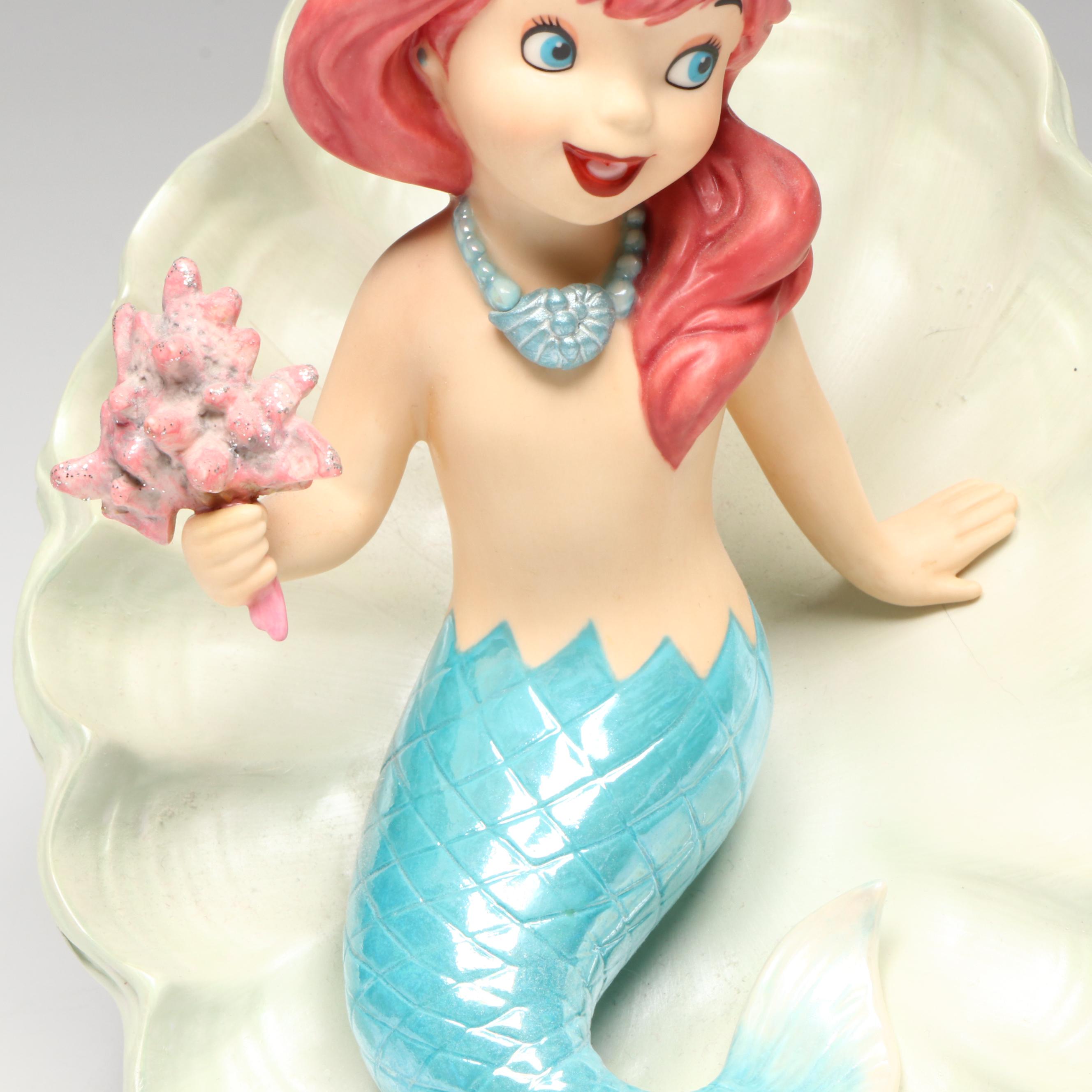 Disney It's a Small World after all "Sea Blossom Mermaid" Porcelain Figurine