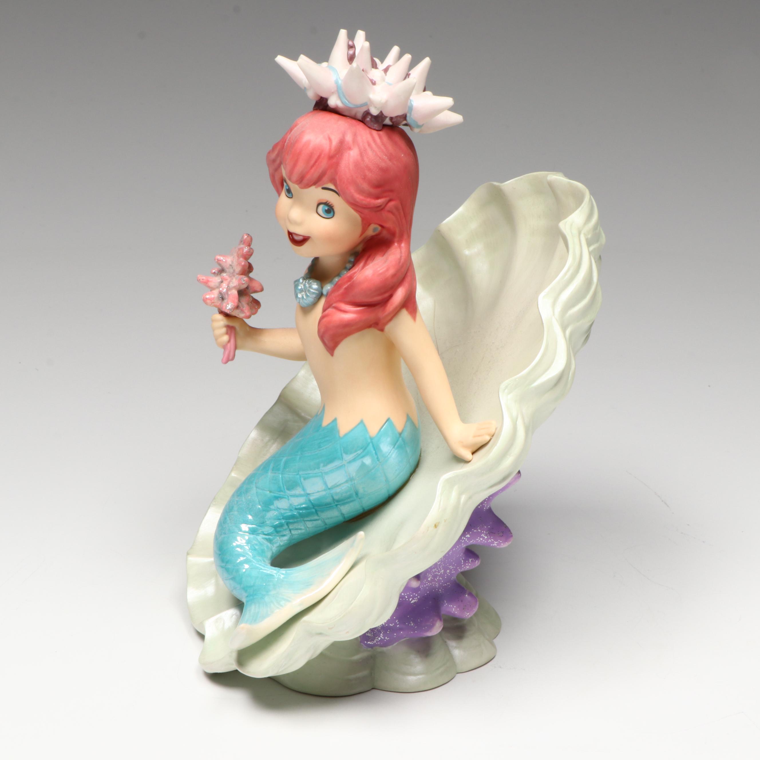 Disney It's a Small World after all "Sea Blossom Mermaid" Porcelain Figurine