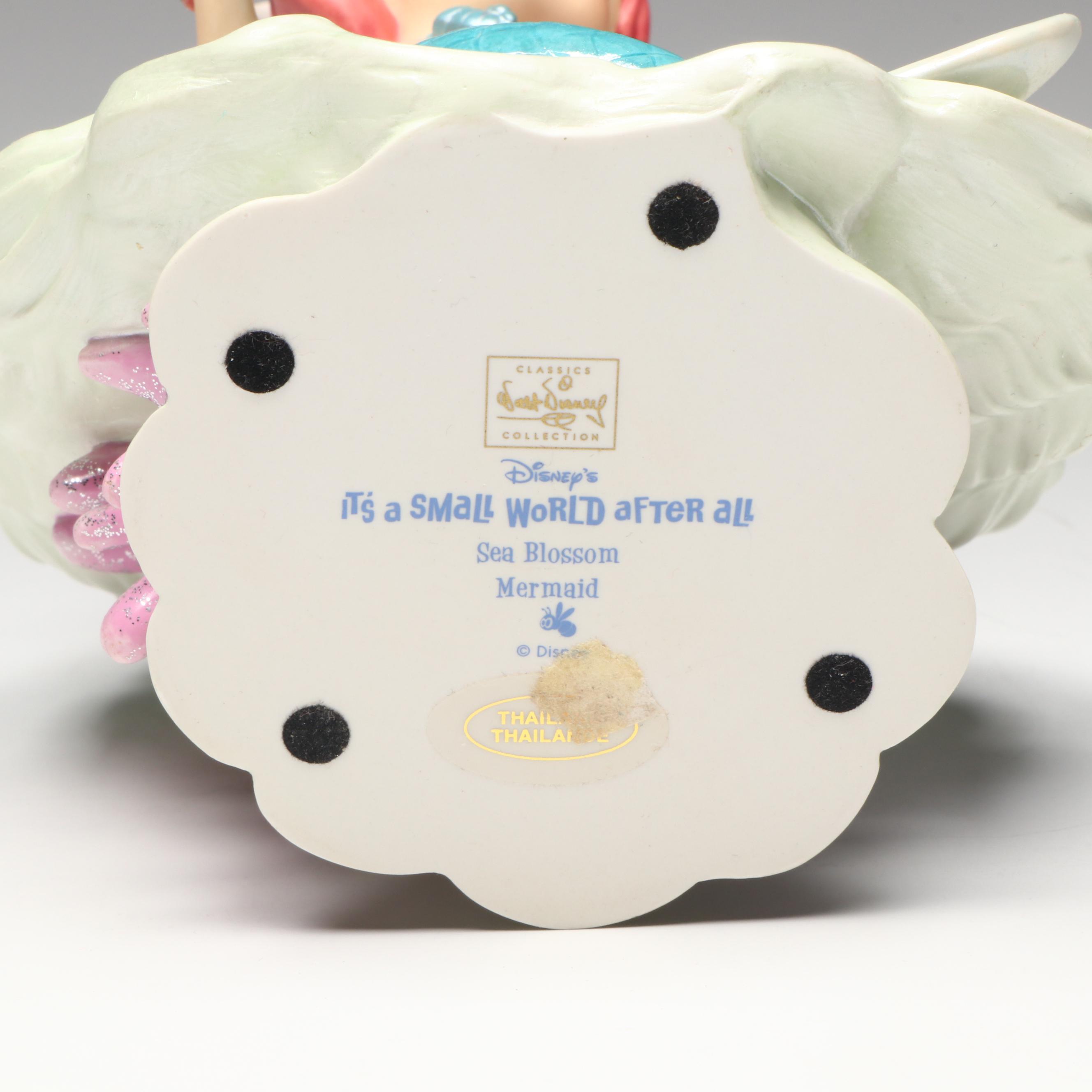 Disney It's a Small World after all "Sea Blossom Mermaid" Porcelain Figurine
