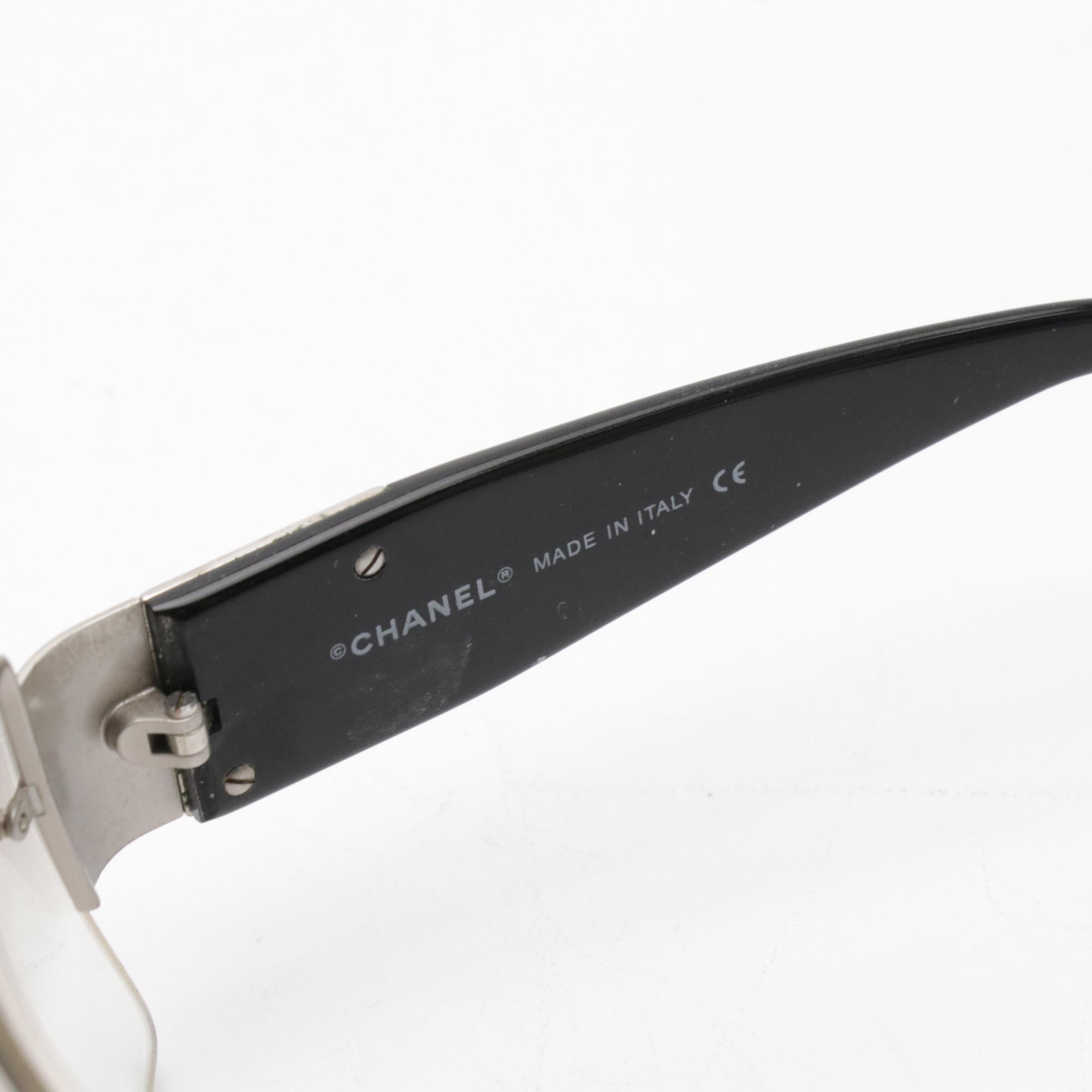 Chanel 4095-B c.103/6U Crystal CC Rectangular Sunglasses