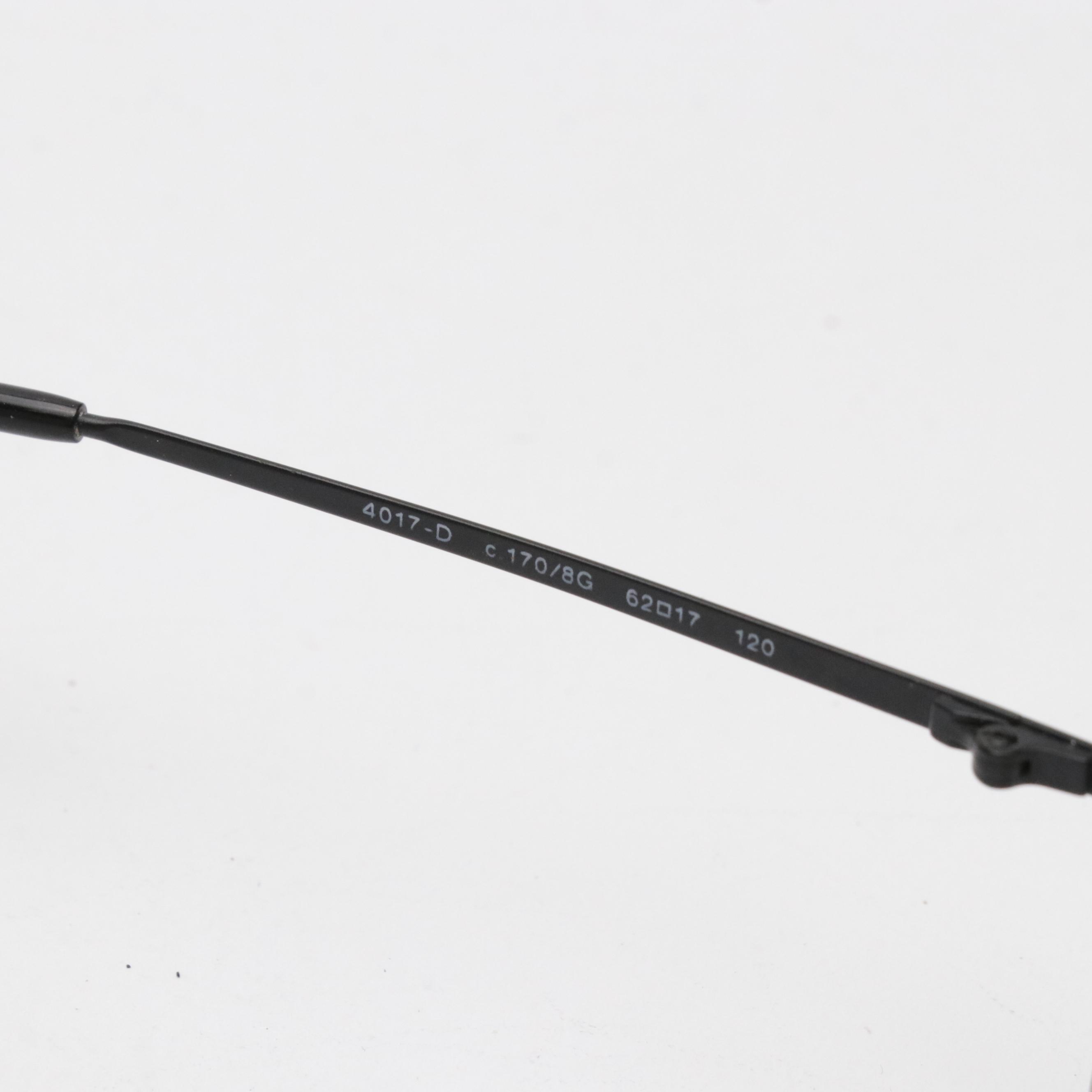 Chanel 4017-D c.170/8G Embellished CC Rectangular Rimless Sunglasses