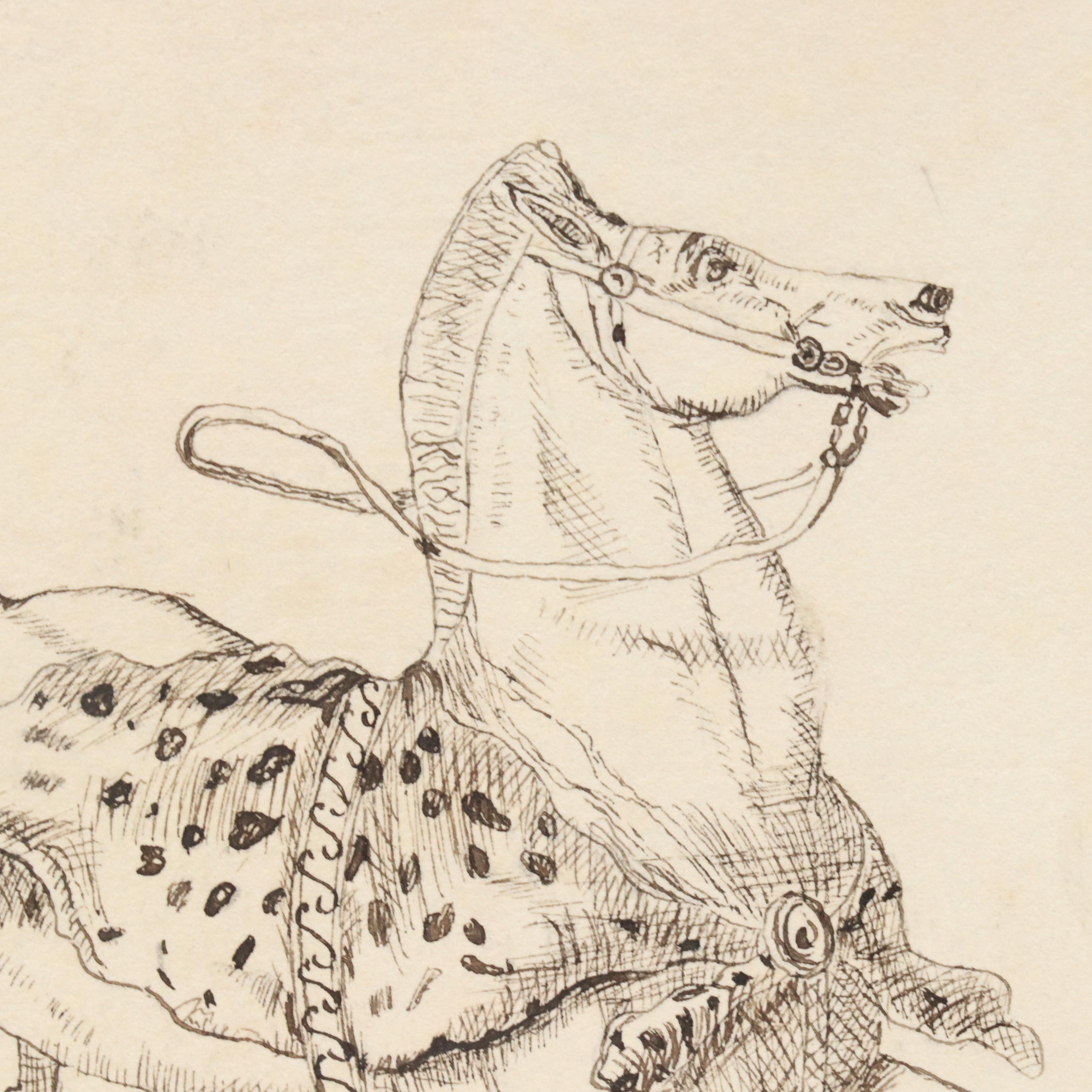 Intaglio Set Including Etching F. S. Church "The Mermaid," 1888