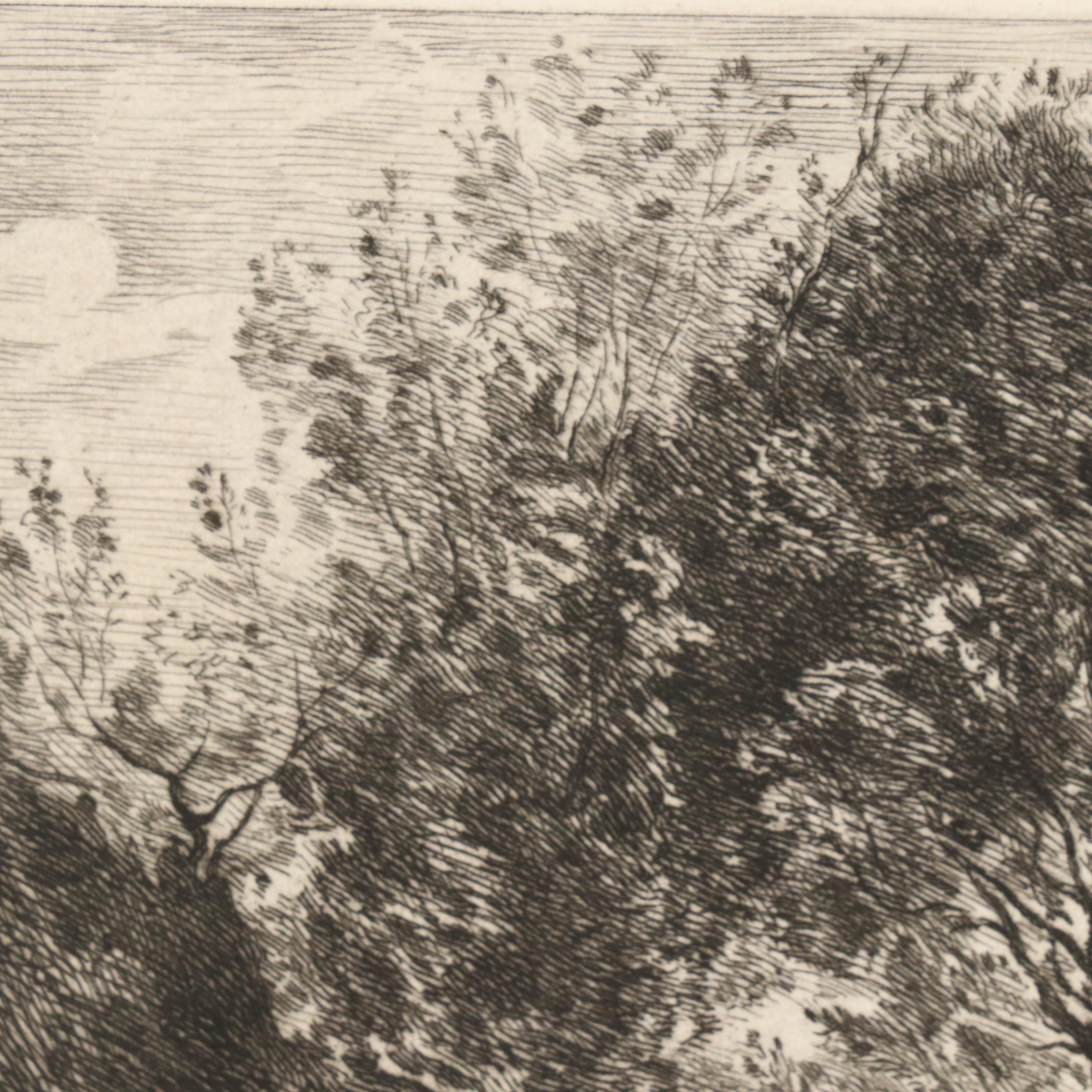 Intaglio Set Including Etching F. S. Church "The Mermaid," 1888