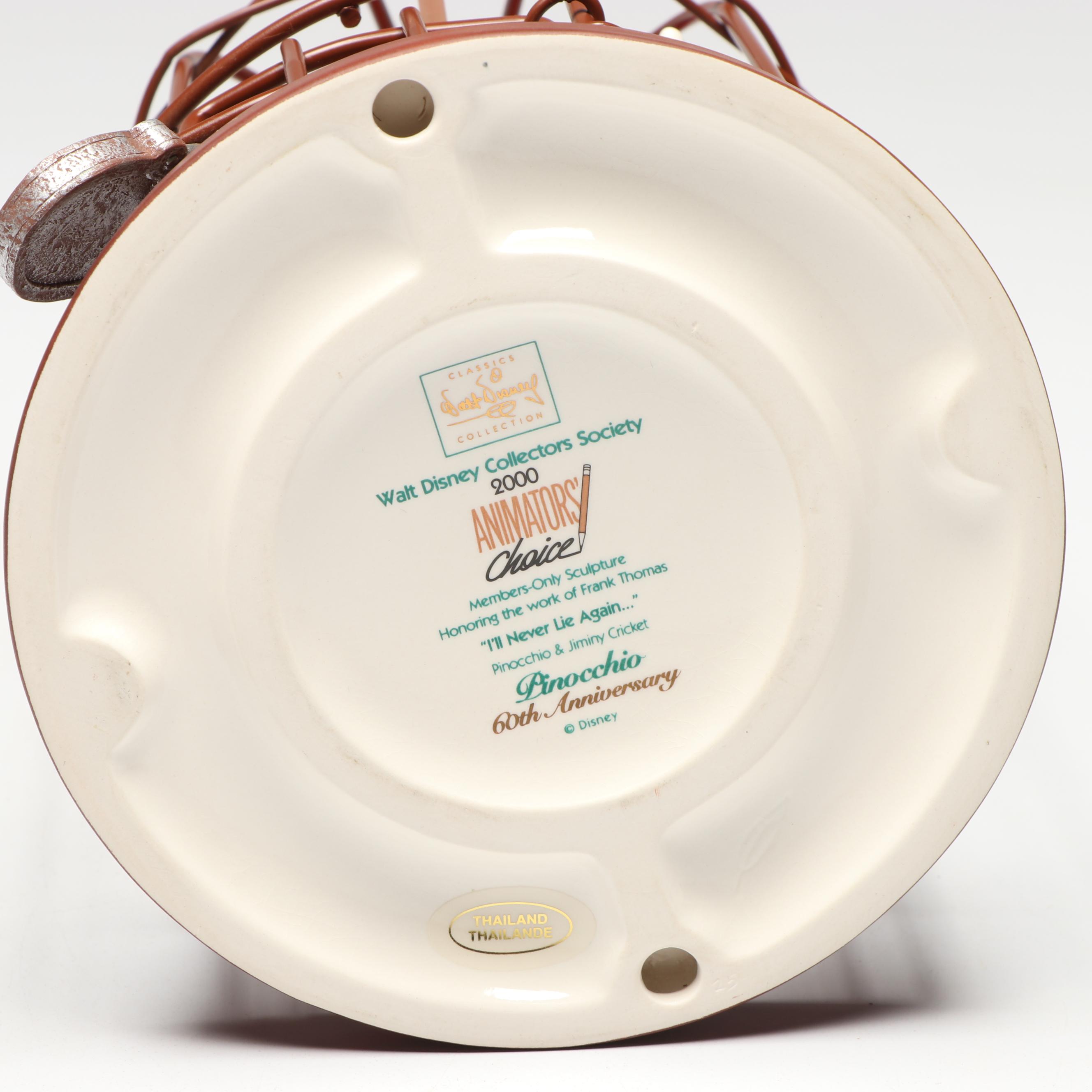 Disney "I'll Never Lie Again..." and Other Pinocchio Porcelain Figurine