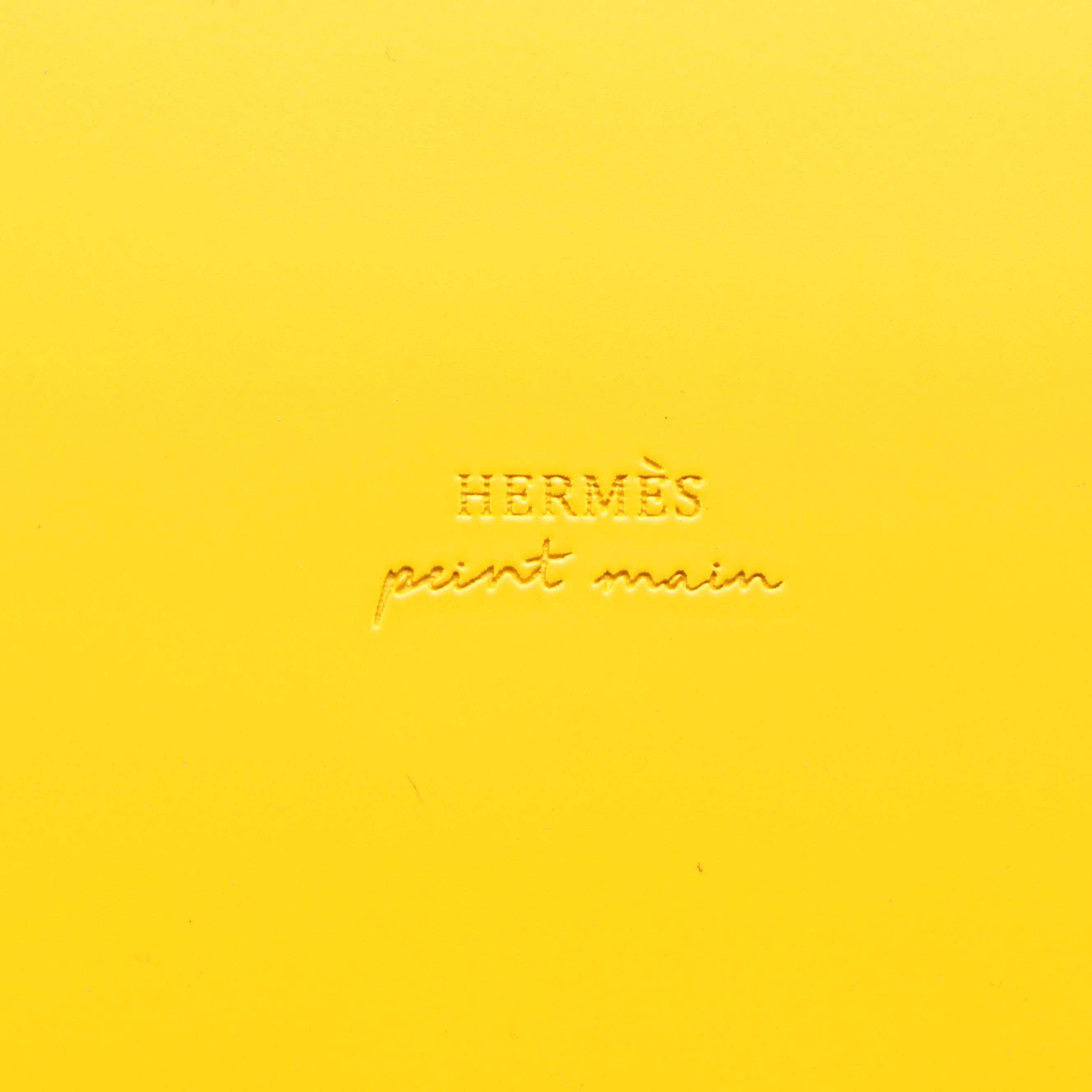 Hermès "Jaguar dans un Jardin Mexicain" Hand-Painted Lacquered Wood Tray