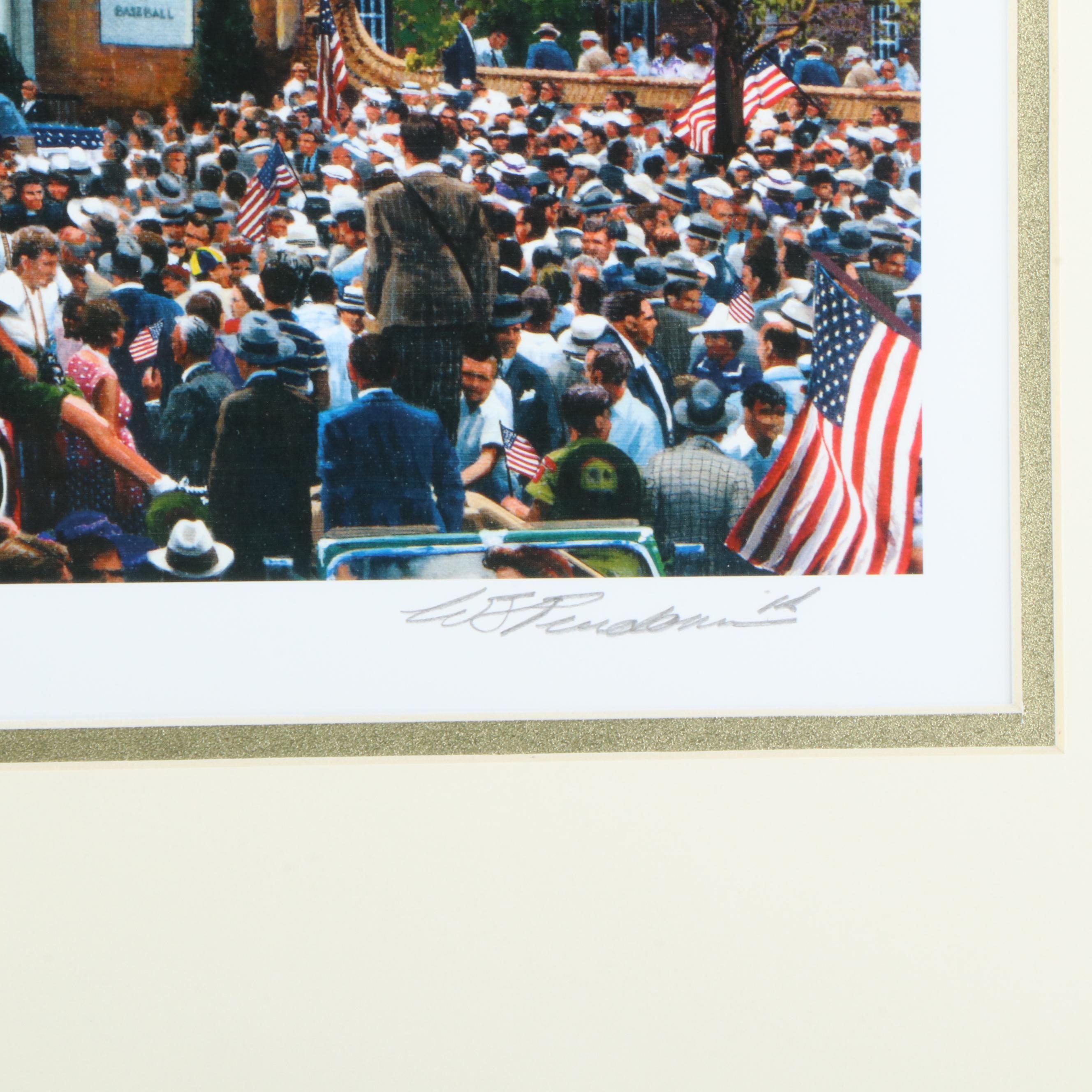 Five Limited Edition Artist Signed Prints from National Baseball Hall of Fame