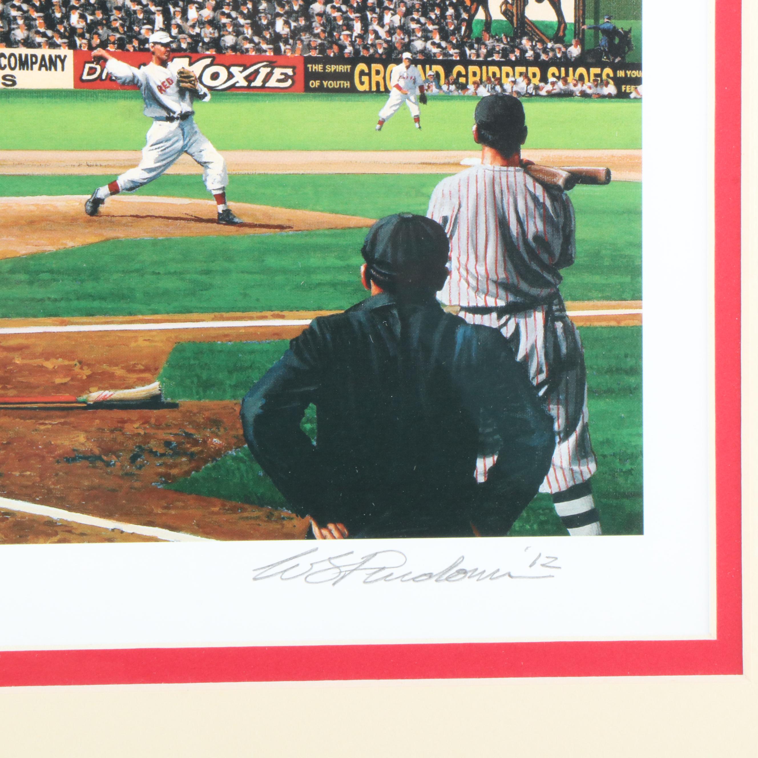 Five Limited Edition Artist Signed Prints from National Baseball Hall of Fame