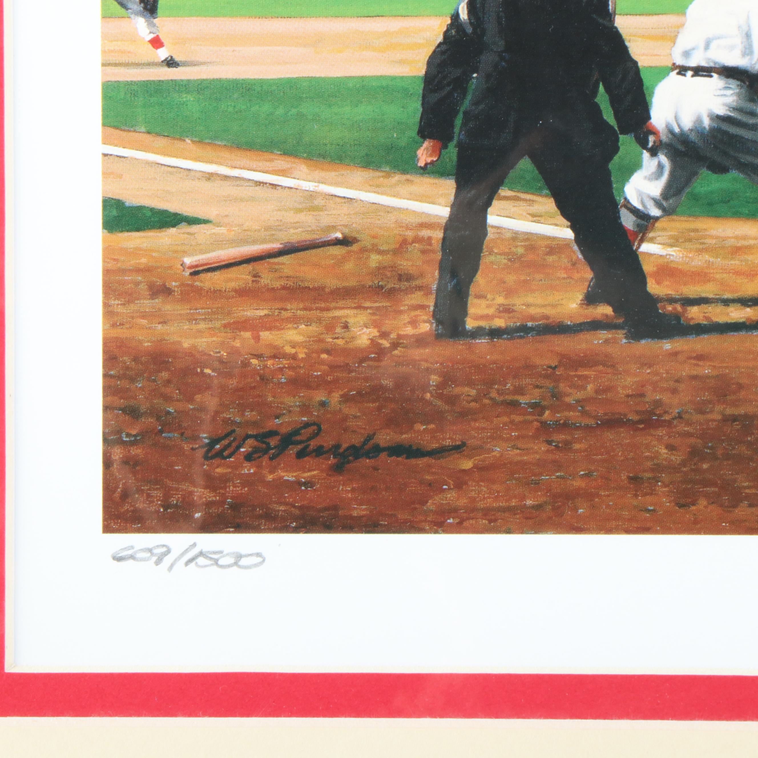 Five Limited Edition Artist Signed Prints from National Baseball Hall of Fame