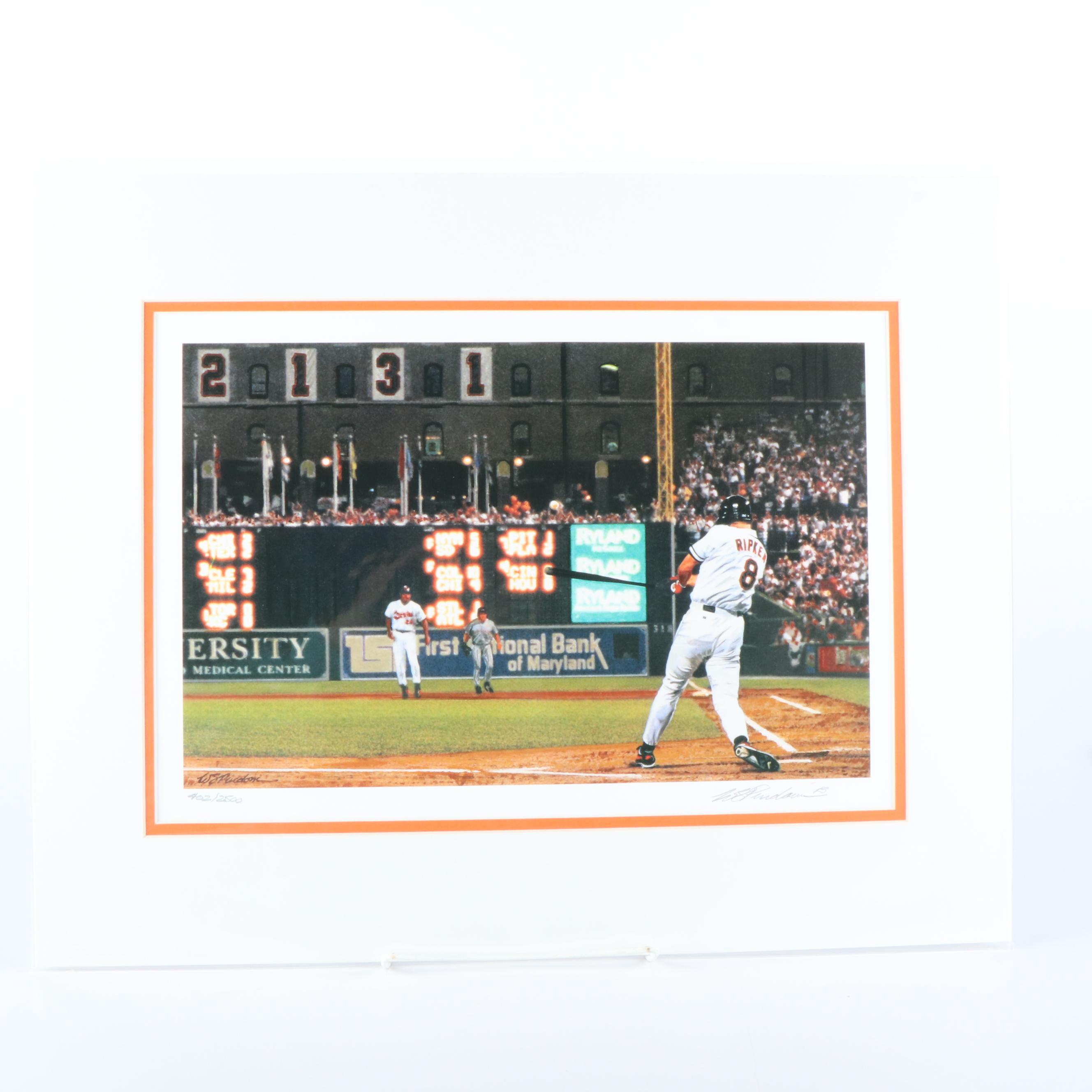 Five Limited Edition Artist Signed Prints from National Baseball Hall of Fame