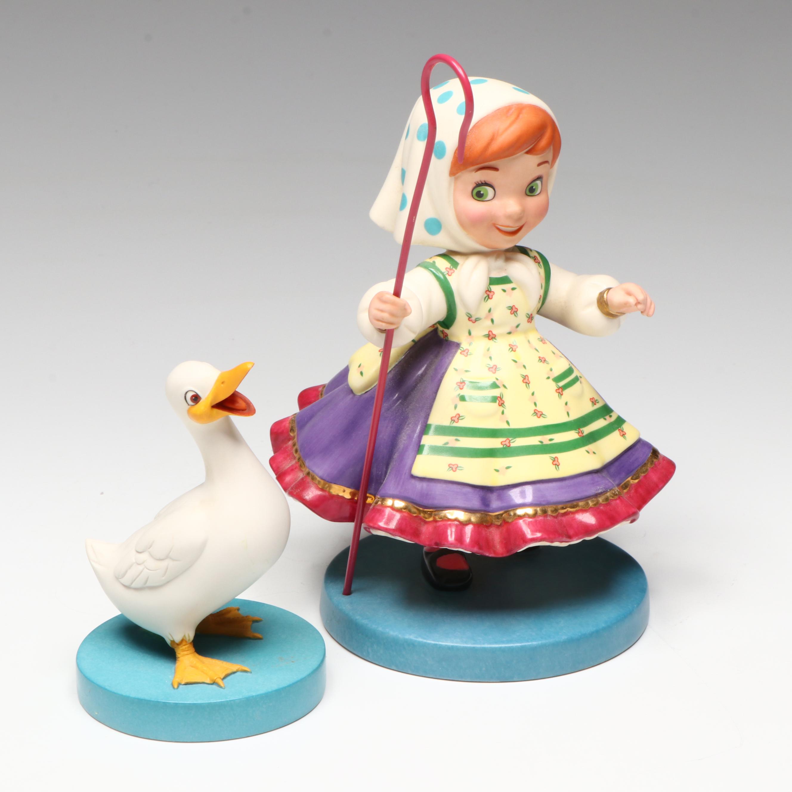 Disney It's a Small World after all "Gathering Friends" and "Goose" Figurines