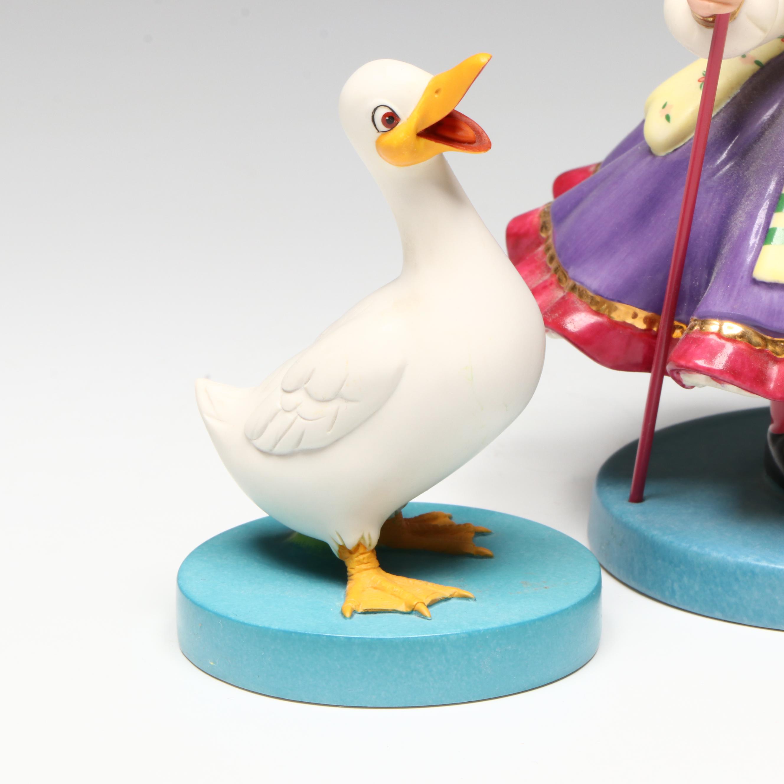 Disney It's a Small World after all "Gathering Friends" and "Goose" Figurines