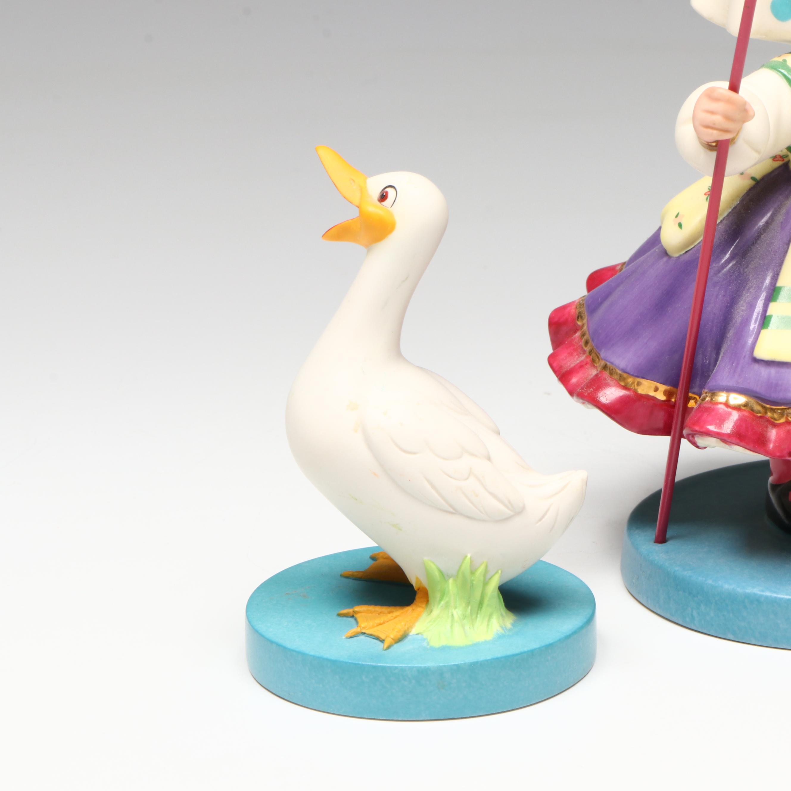 Disney It's a Small World after all "Gathering Friends" and "Goose" Figurines