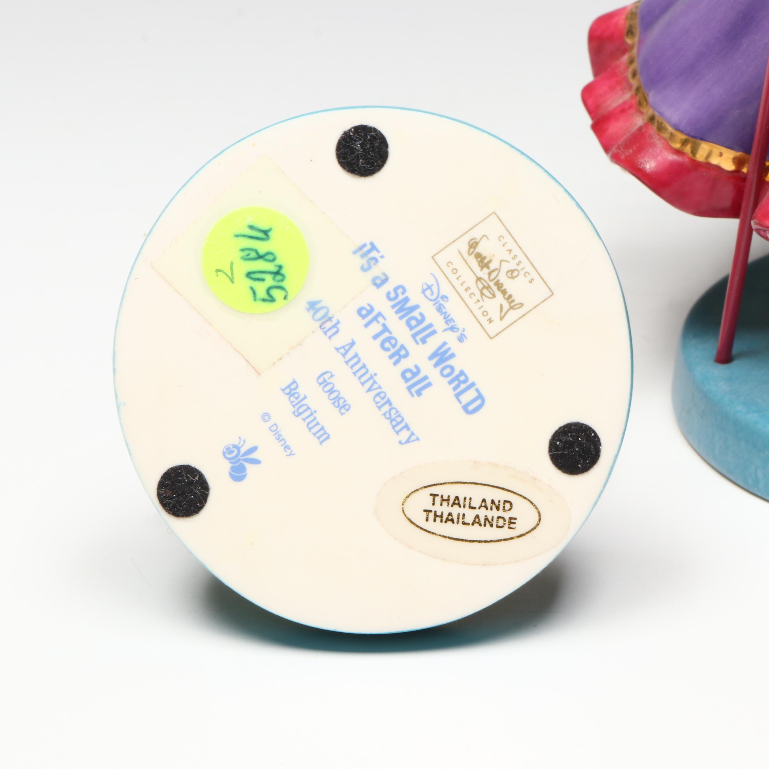 Disney It's a Small World after all "Gathering Friends" and "Goose" Figurines