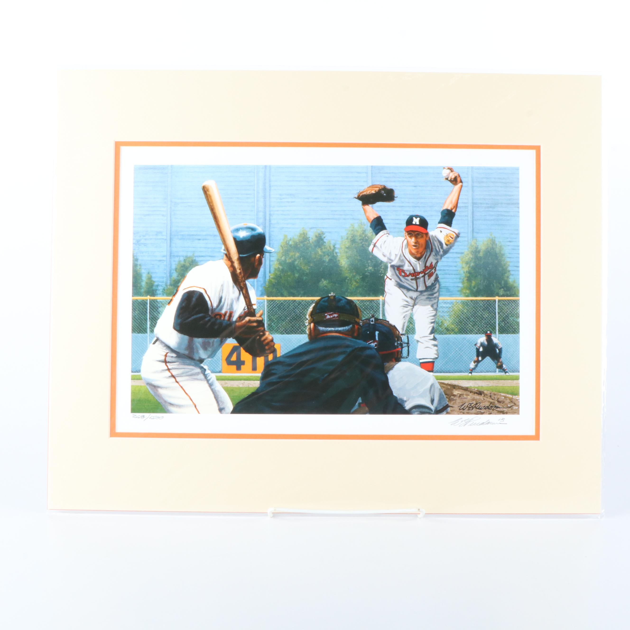 Five Limited Edition Artist Signed Prints from National Baseball Hall of Fame