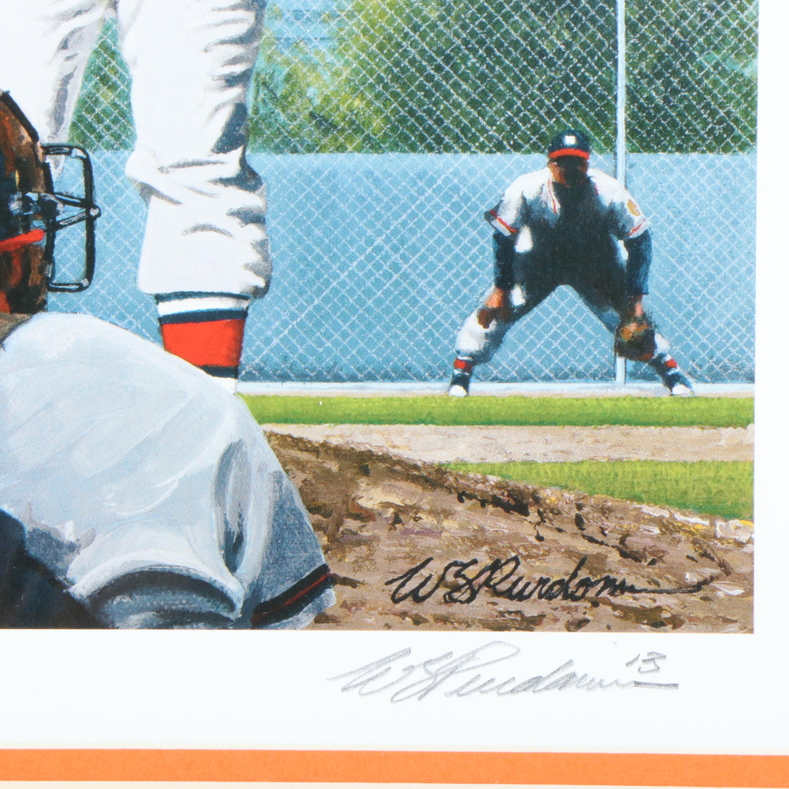 Five Limited Edition Artist Signed Prints from National Baseball Hall of Fame