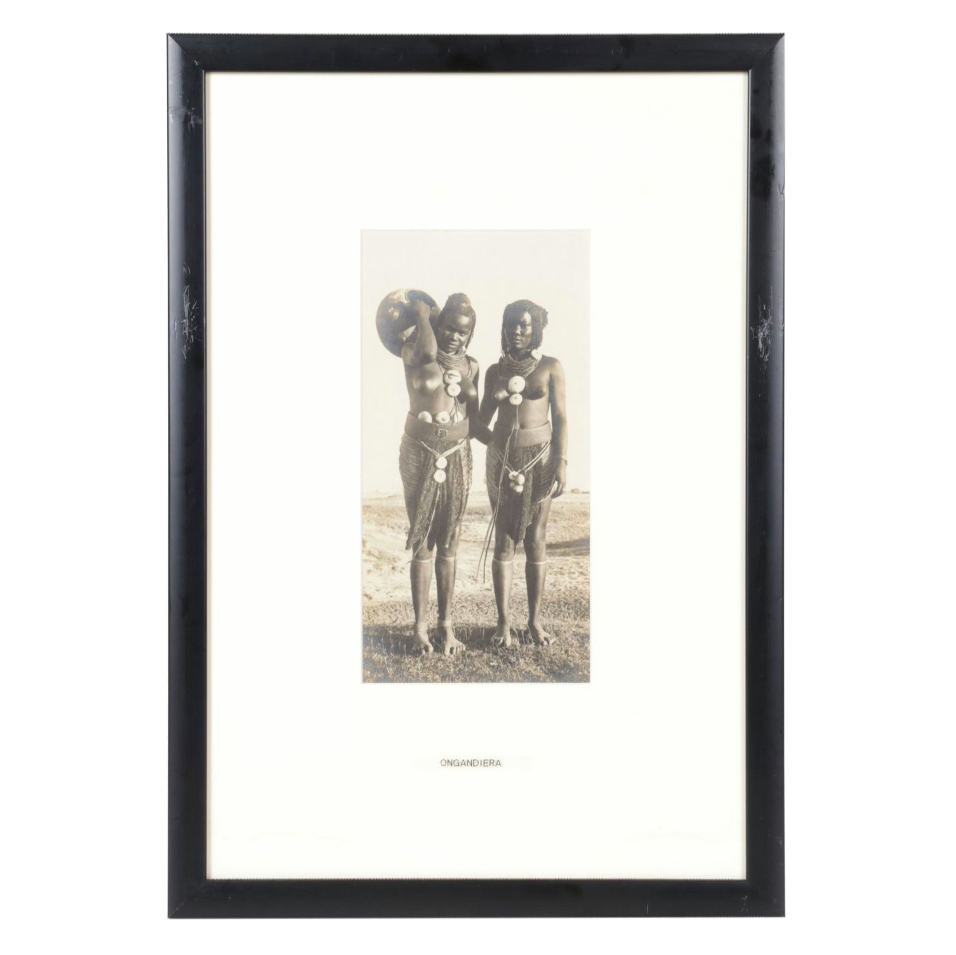Sepia Toned Carbon Photograph of Namibian Ongandjera Women