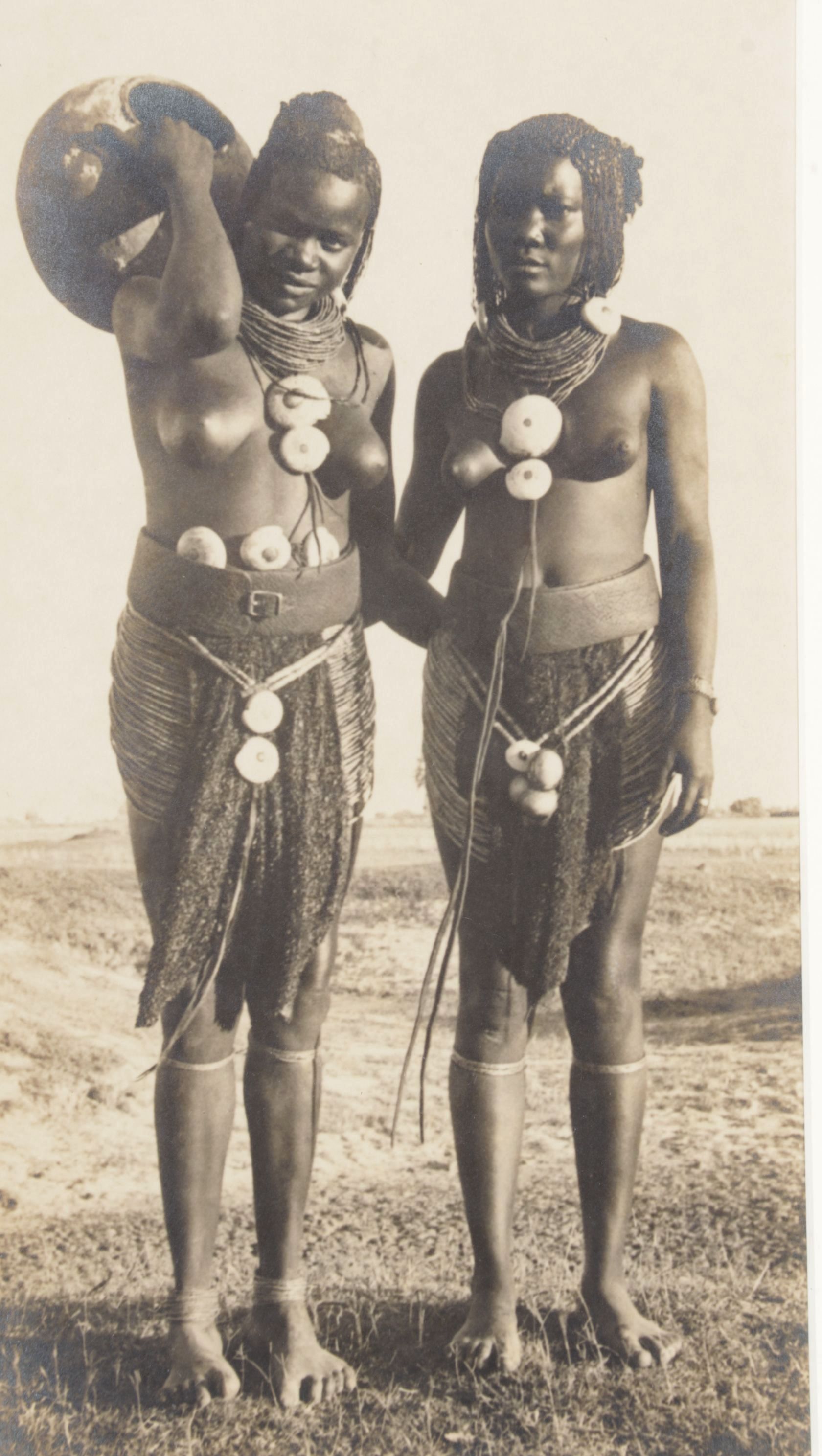 Sepia Toned Carbon Photograph of Namibian Ongandjera Women