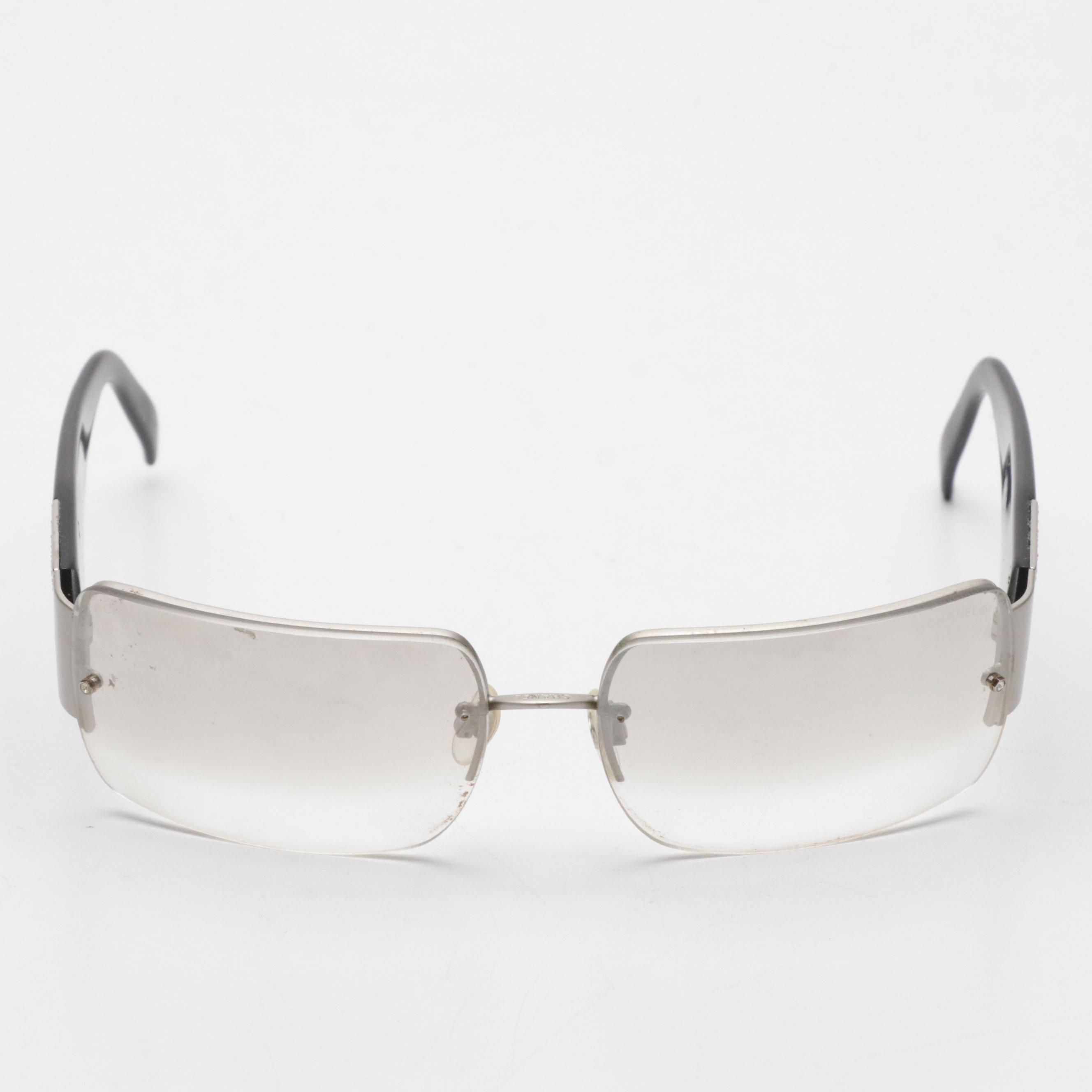 Chanel 4095-B c.103/6U Crystal CC Rectangular Sunglasses