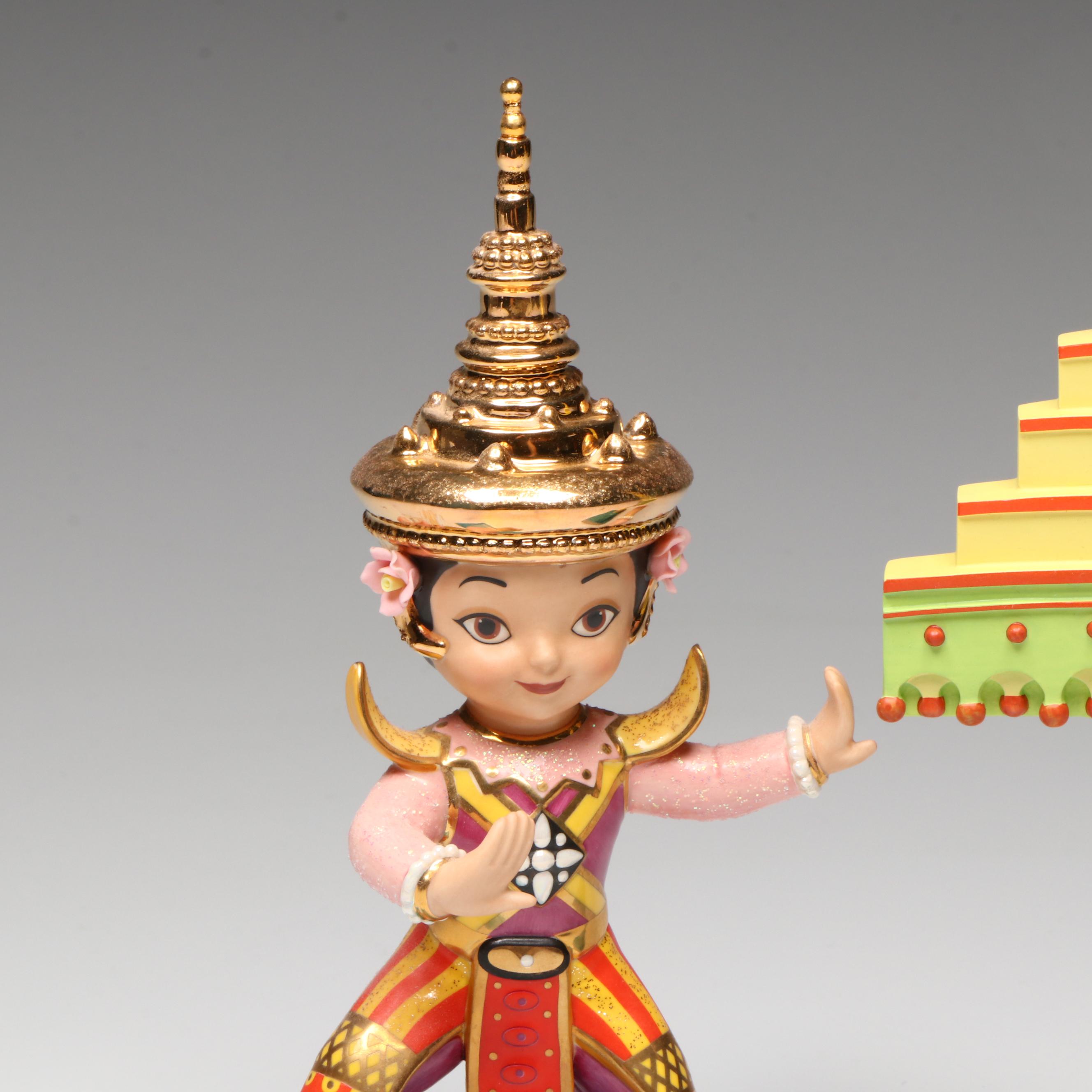 Disney It's a Small World after all "Sawat-dee" Thailand Figurines