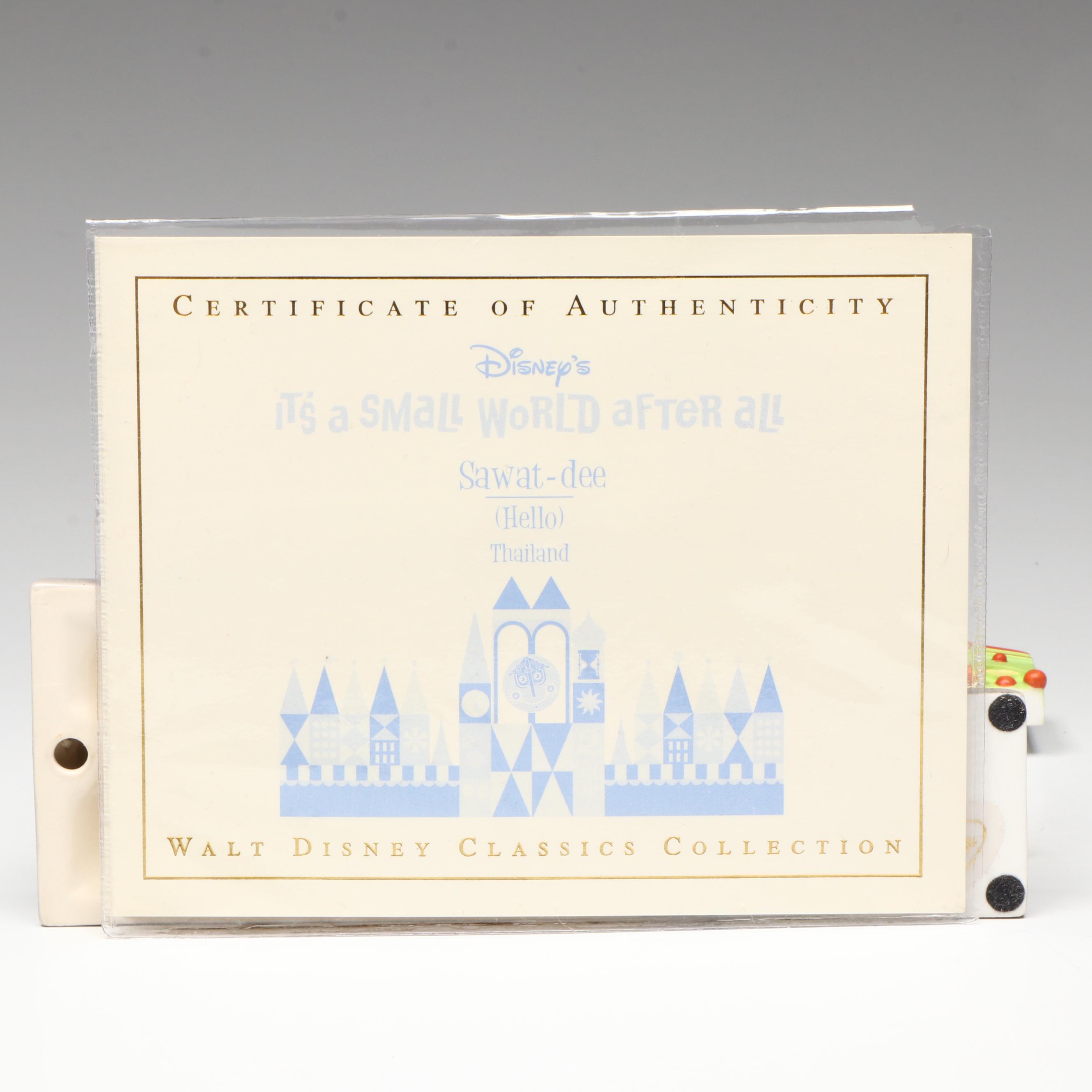 Disney It's a Small World after all "Sawat-dee" Thailand Figurines