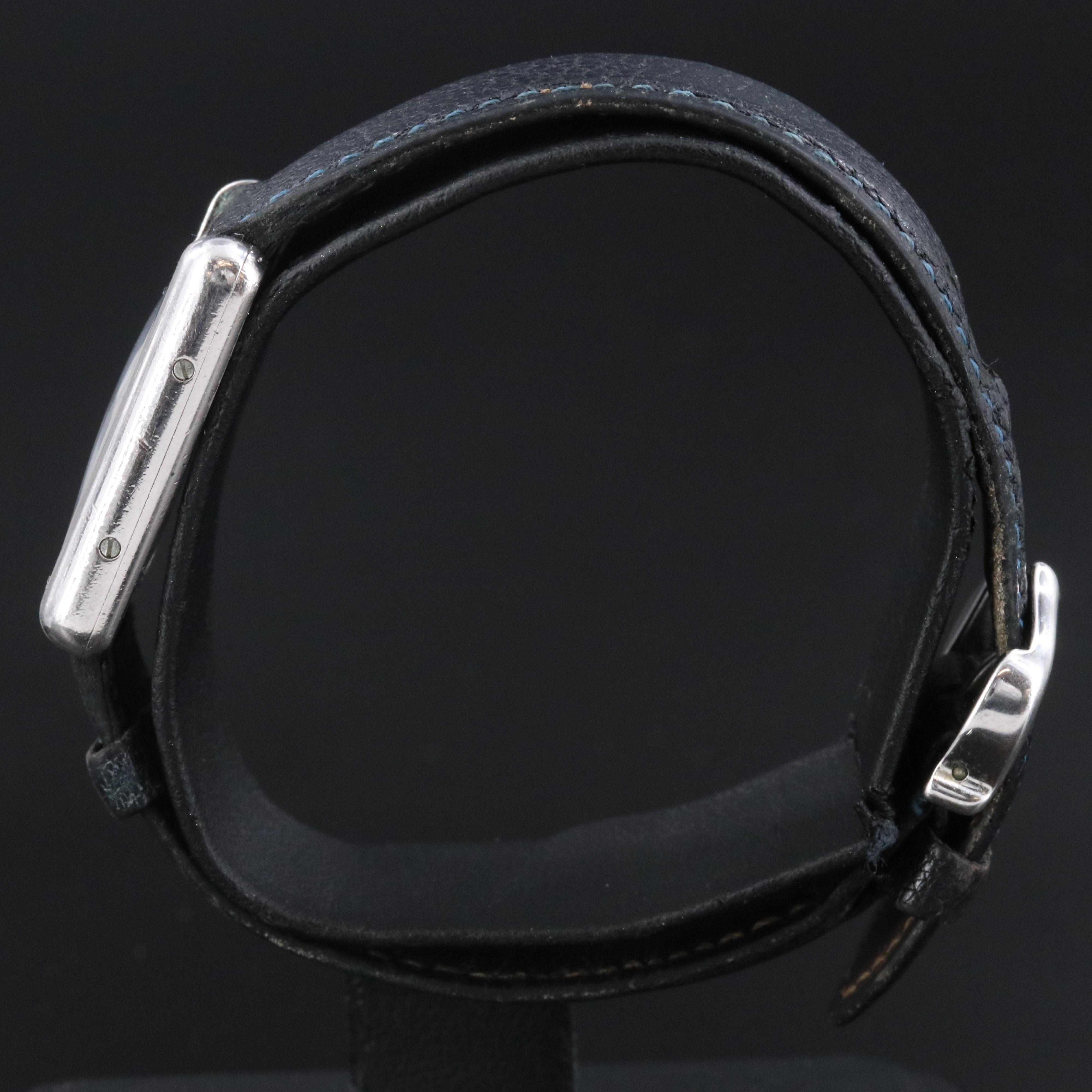 Cartier must de Cartier Sterling Silver Tank Quartz Watch