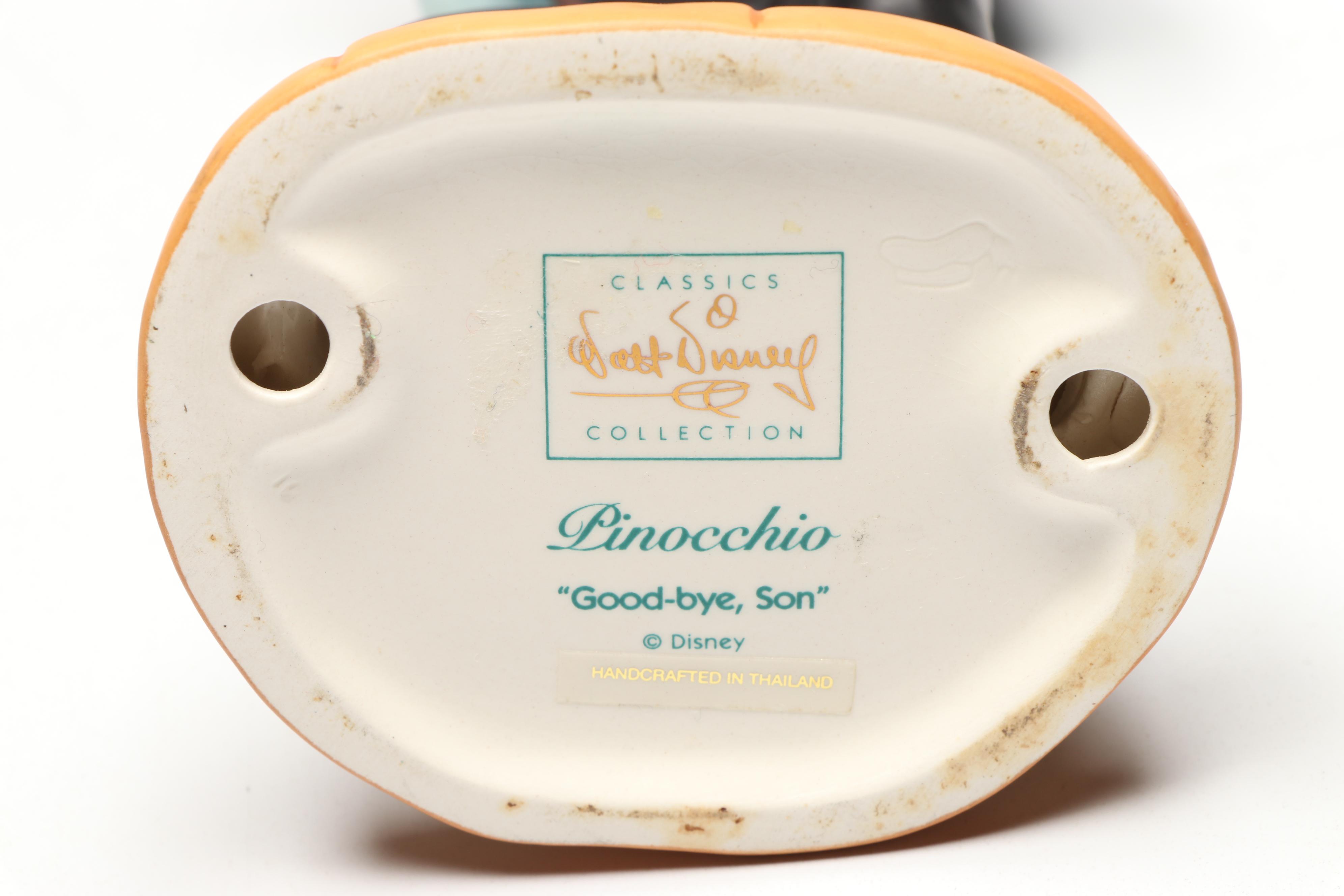 Disney "Good-bye Son," "Good-bye Father" and More Pinocchio Porcelain Figurines