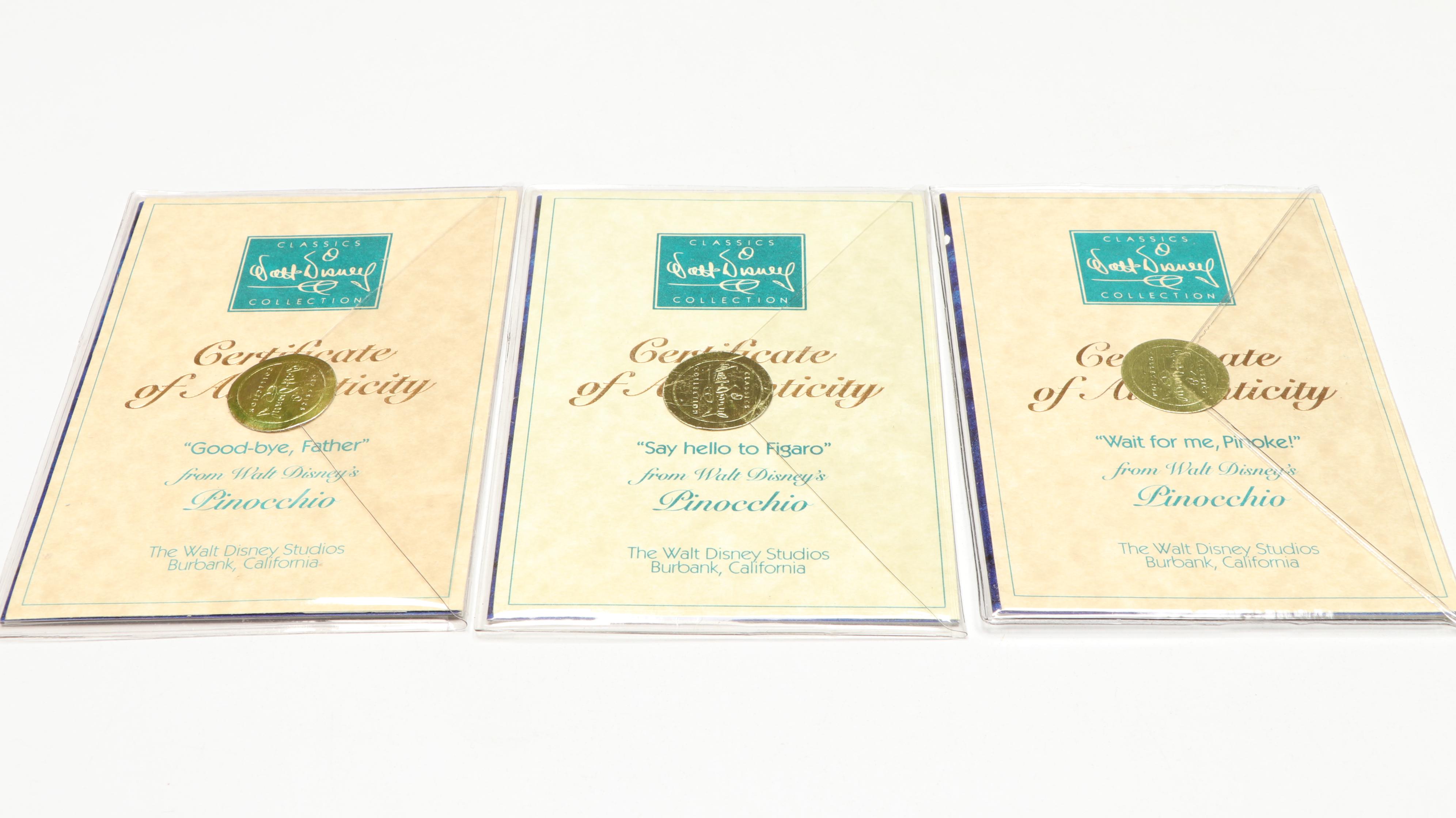 Disney "Good-bye Son," "Good-bye Father" and More Pinocchio Porcelain Figurines