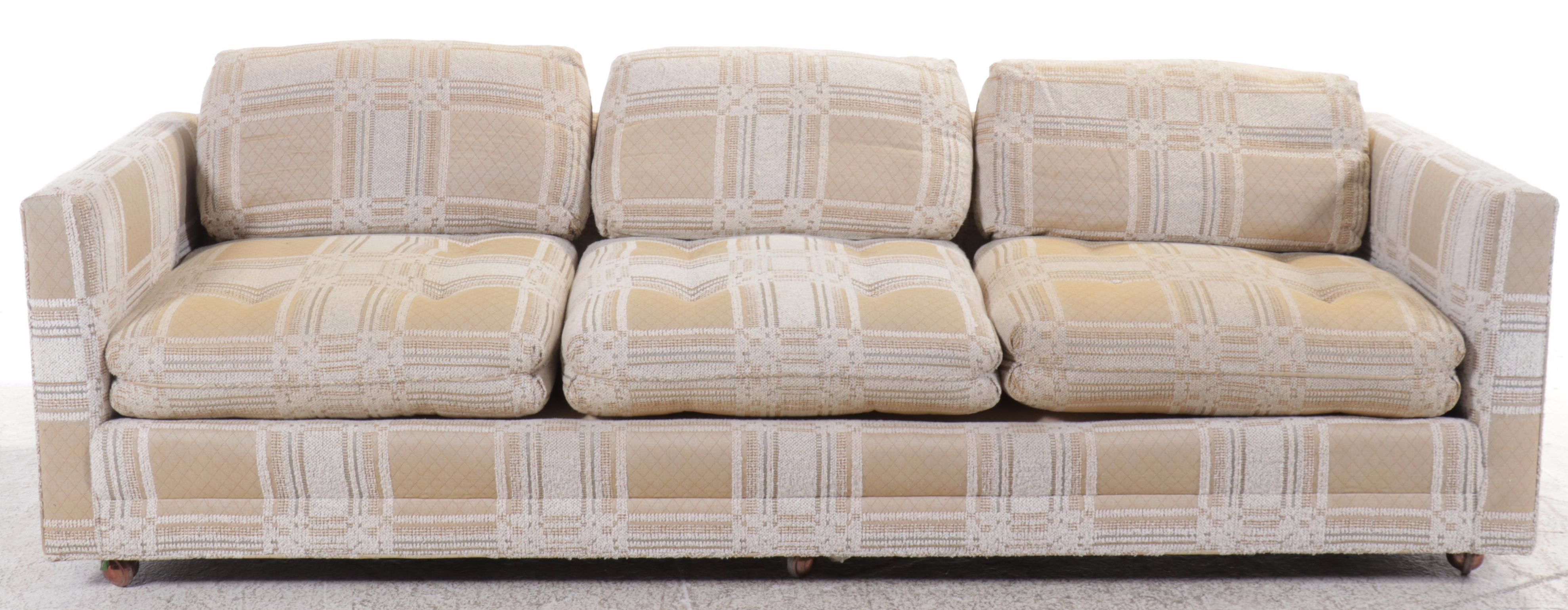 Henredon Mid Century Modern Sofa on Casters