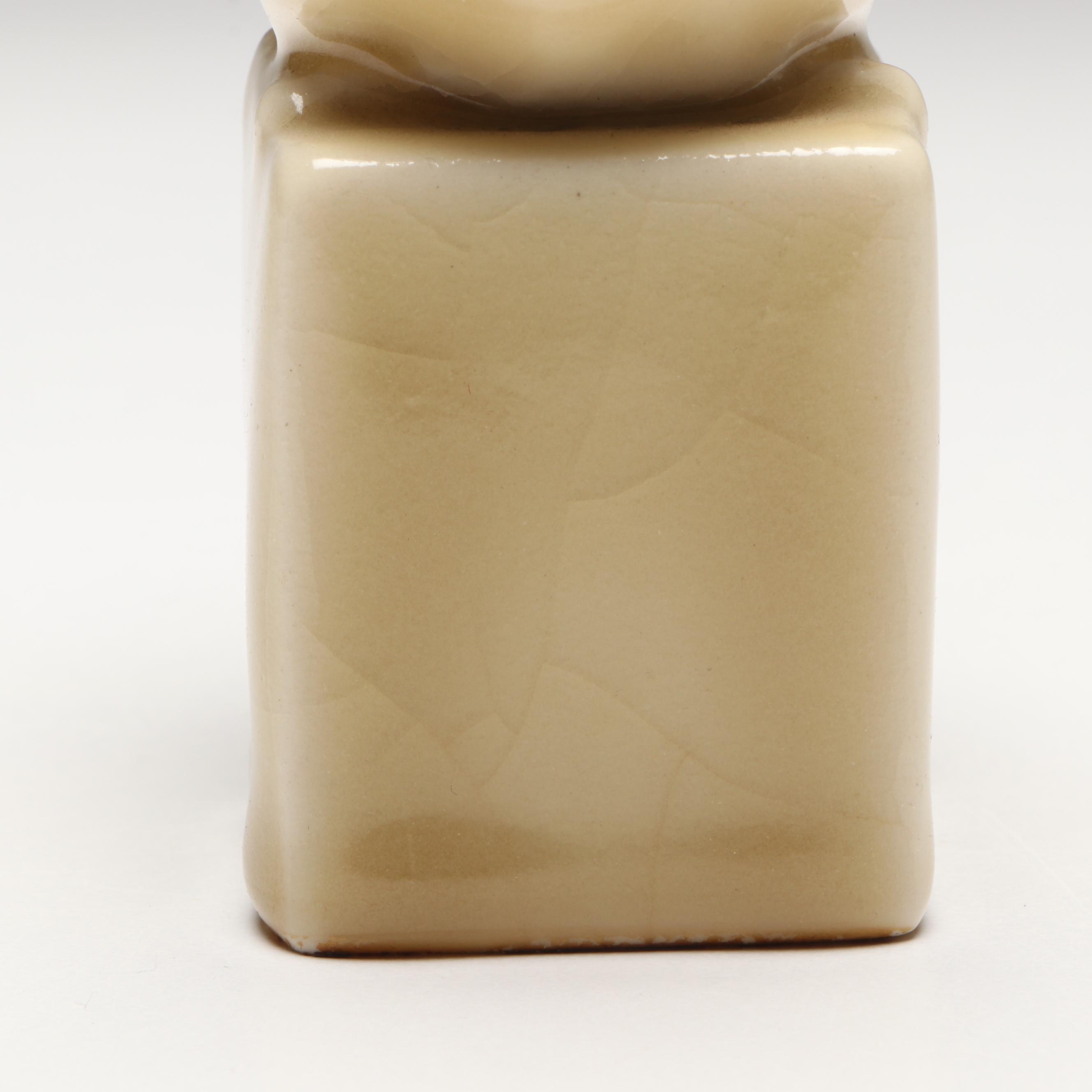 Rookwood Pottery Bird Figurine, Fish Bowl, and Planter, Early to Mid-20th C.