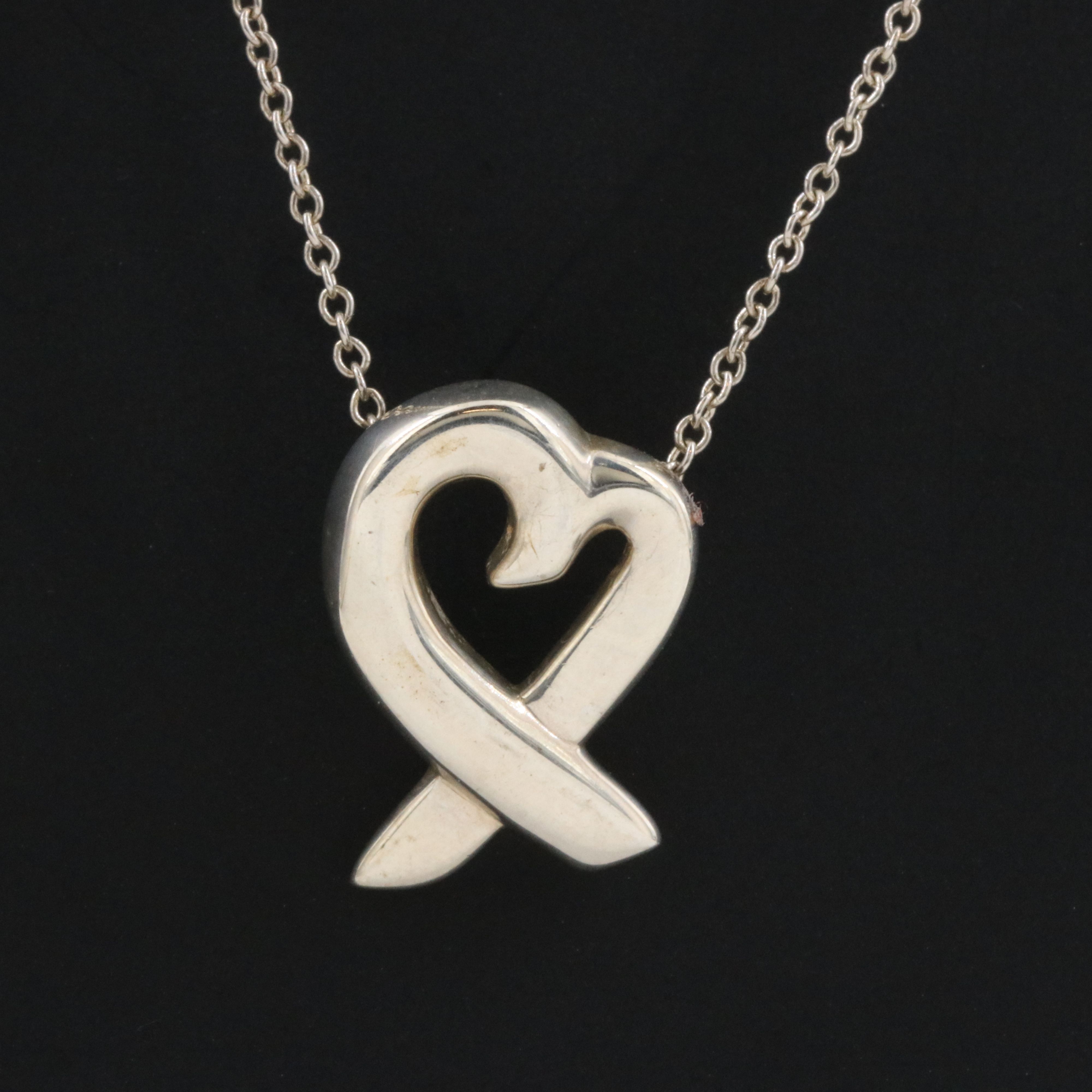 Paloma Picasso for Tiffany & Co. Loving Heart Sterling Necklace